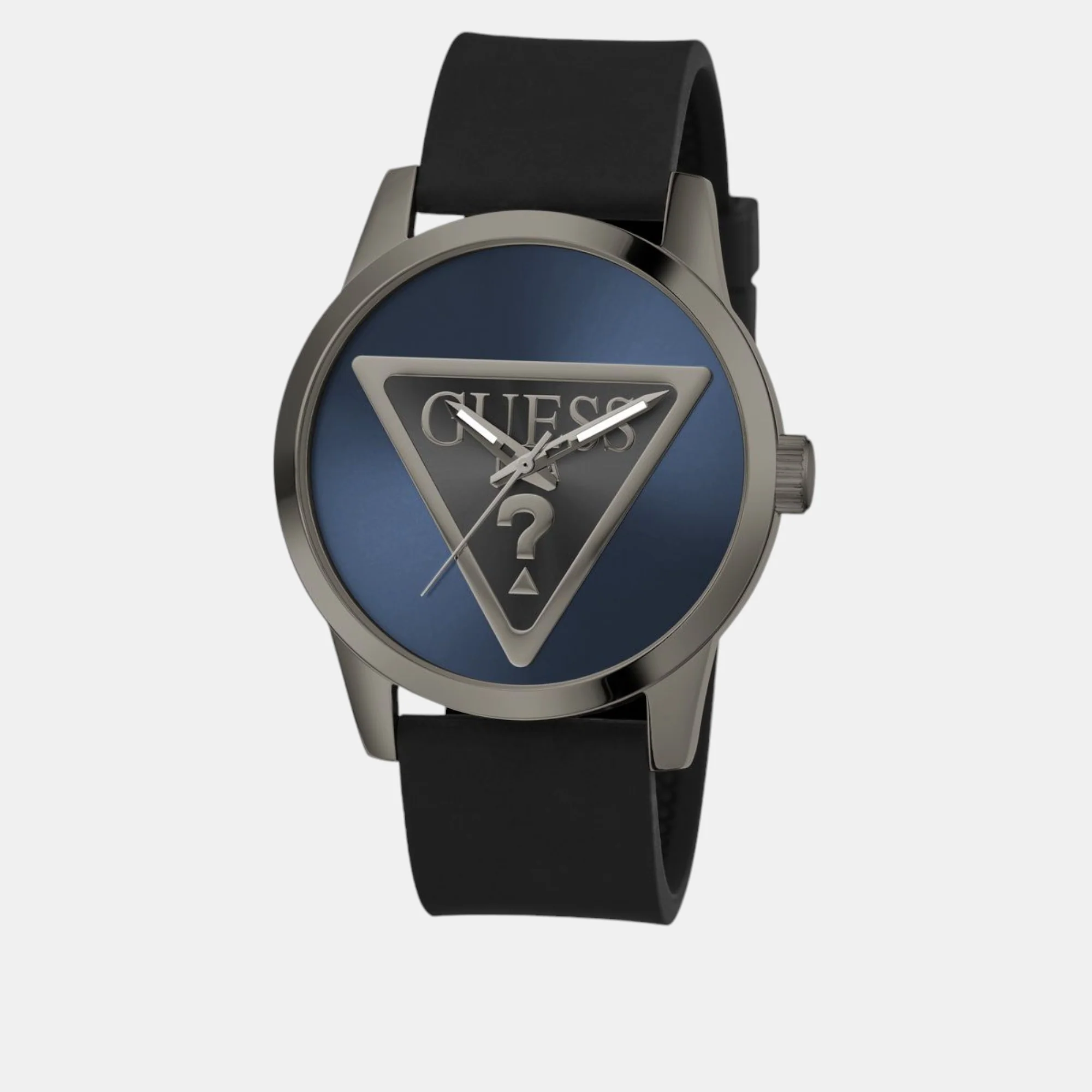 Badge Men Quartz Blue Dial Analog Leather Watch GW0781G5 - Image 3