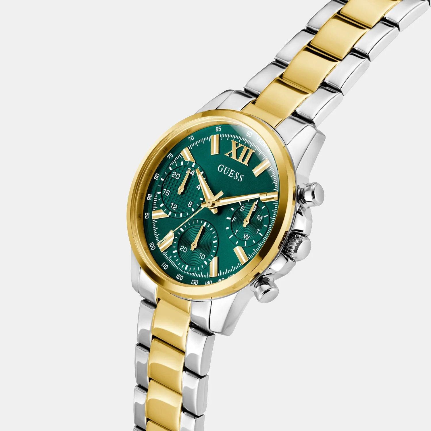 Bailey Women Quartz Green Dial Multi-Function Stainless Steel Watch GW0933L7 - Image 3