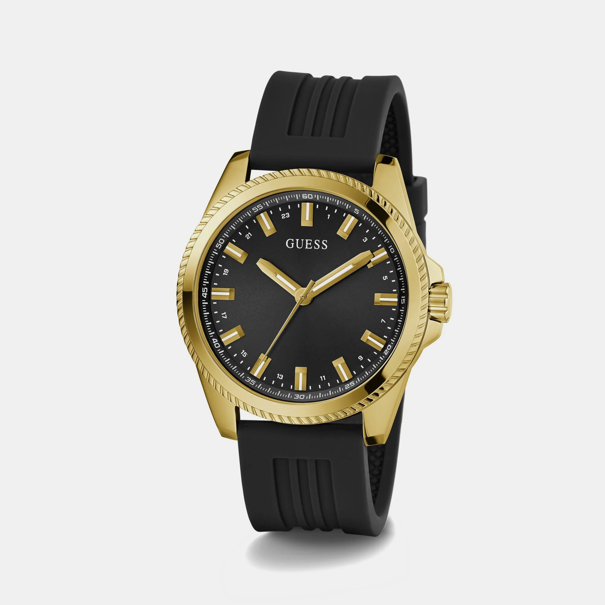 Champ Men Quartz Black Dial Analog Silicone Watch GW0639G2 - Image 4