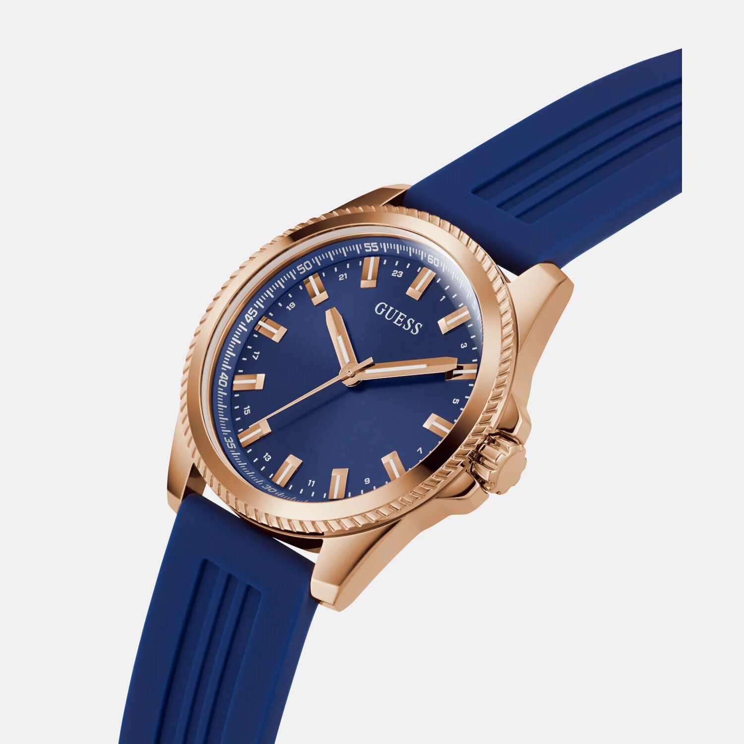 Champ Men Quartz Blue Dial Analog Silicone Watch GW0639G3 - Image 5