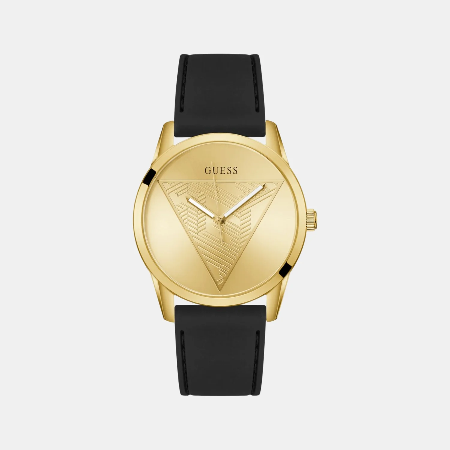 Clark Men Quartz Champagne Dial Analog Silicone Watch GW0957G2 - Image 2