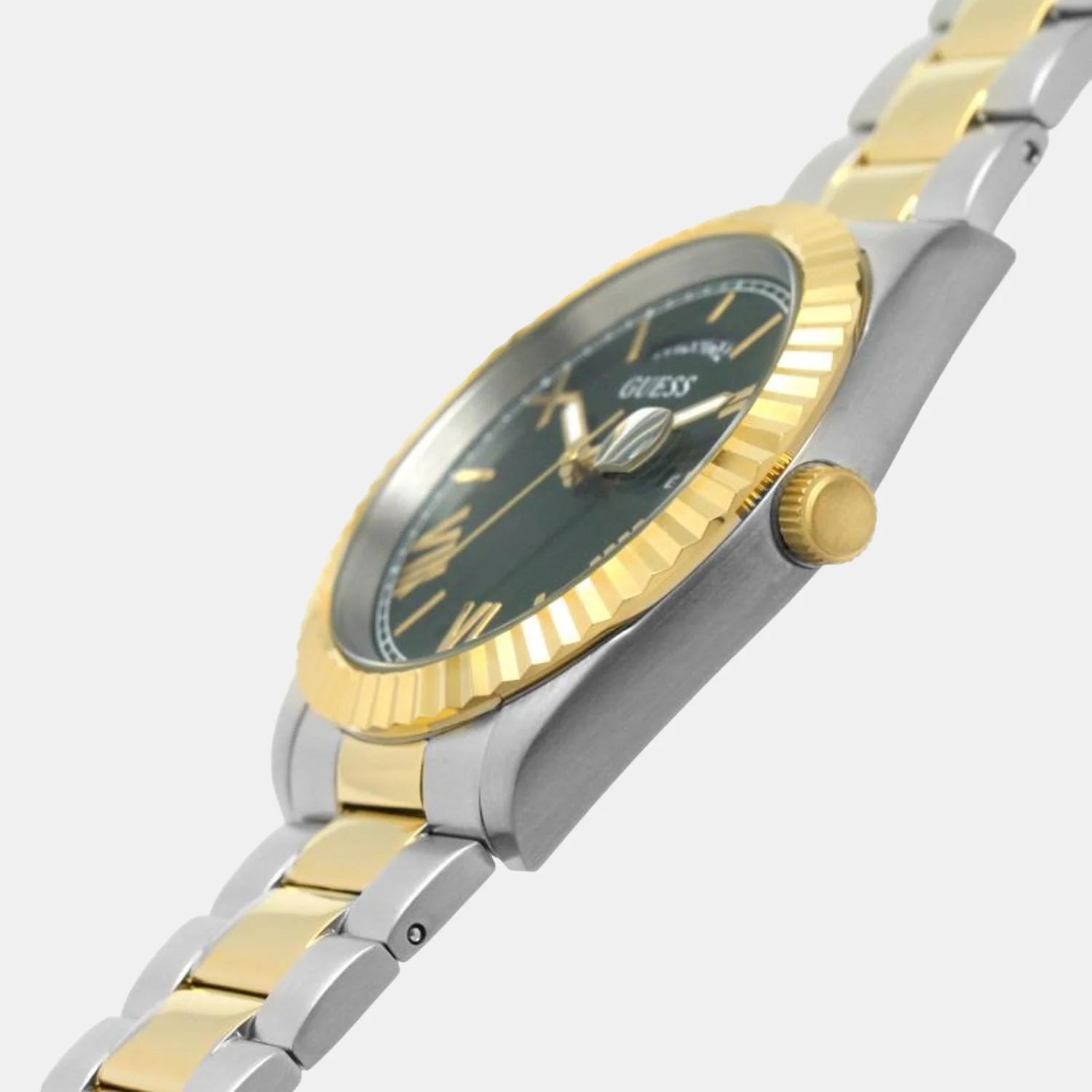 Connoisseur Round Men Quartz Green Dial Analog Stainless Steel Watch GW0265G8 - Image 4