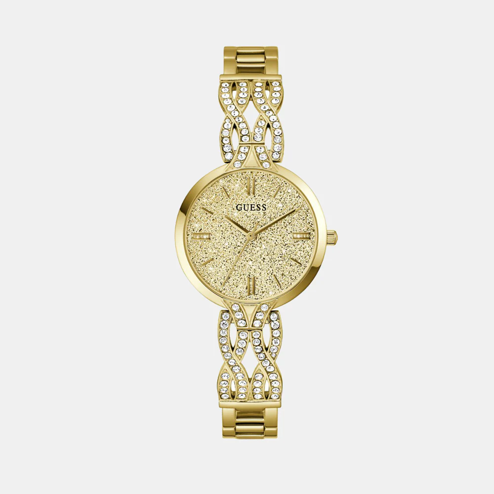 Coral Women Quartz Gold Dial Analog Recycled Steel Watch GW0868L2 - Image 2