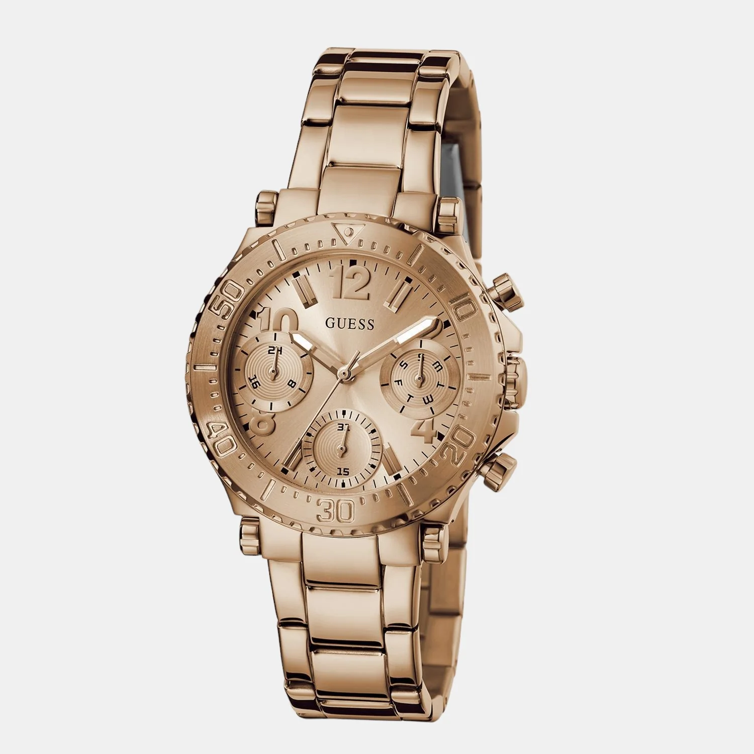 Cosmic Women Quartz Rose Gold Dial Chronograph Stainless Steel Watch GW0465L2 - Image 5