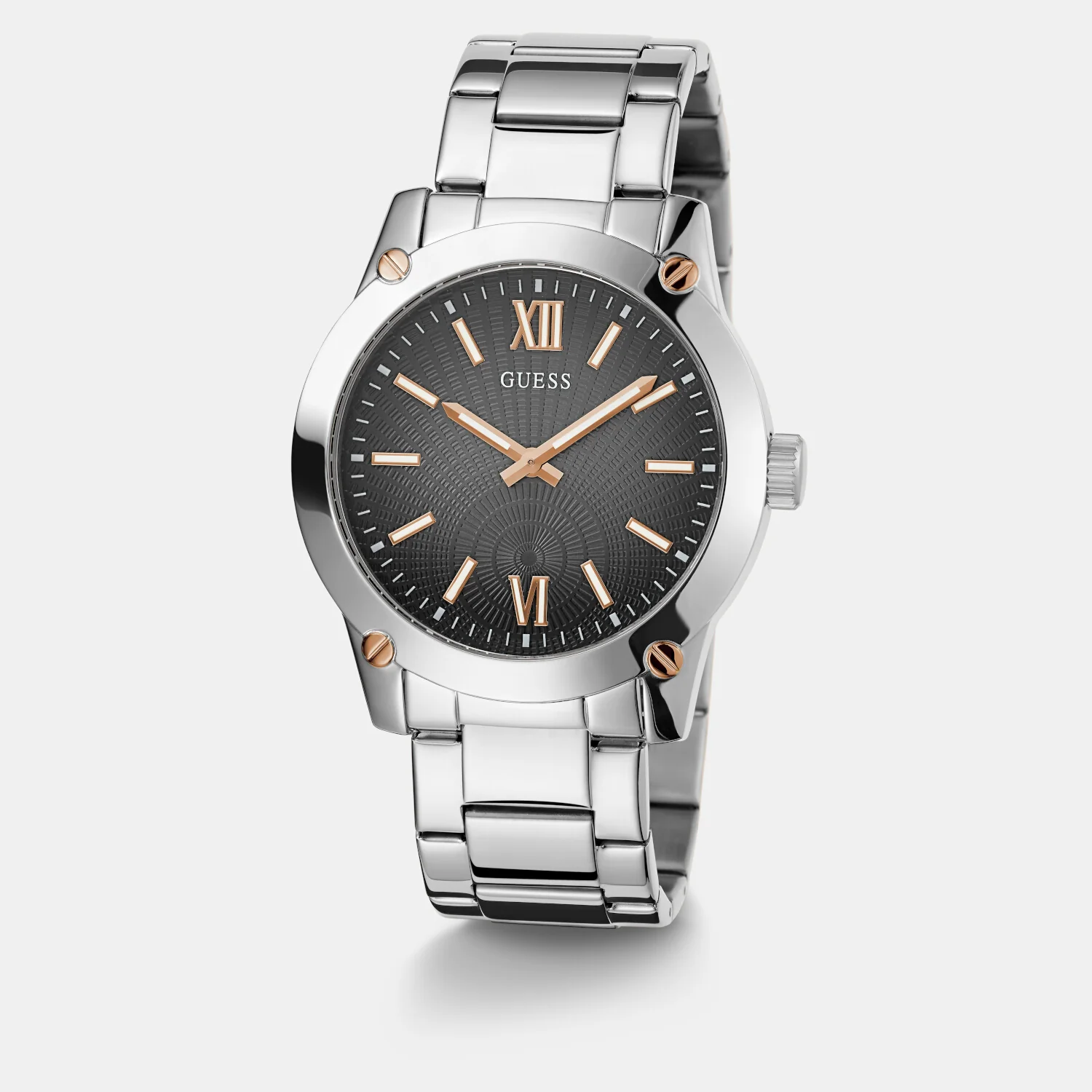 Crescent Men Quartz Grey Dial Analog Stainless Steel Watch GW0574G1 - Image 6