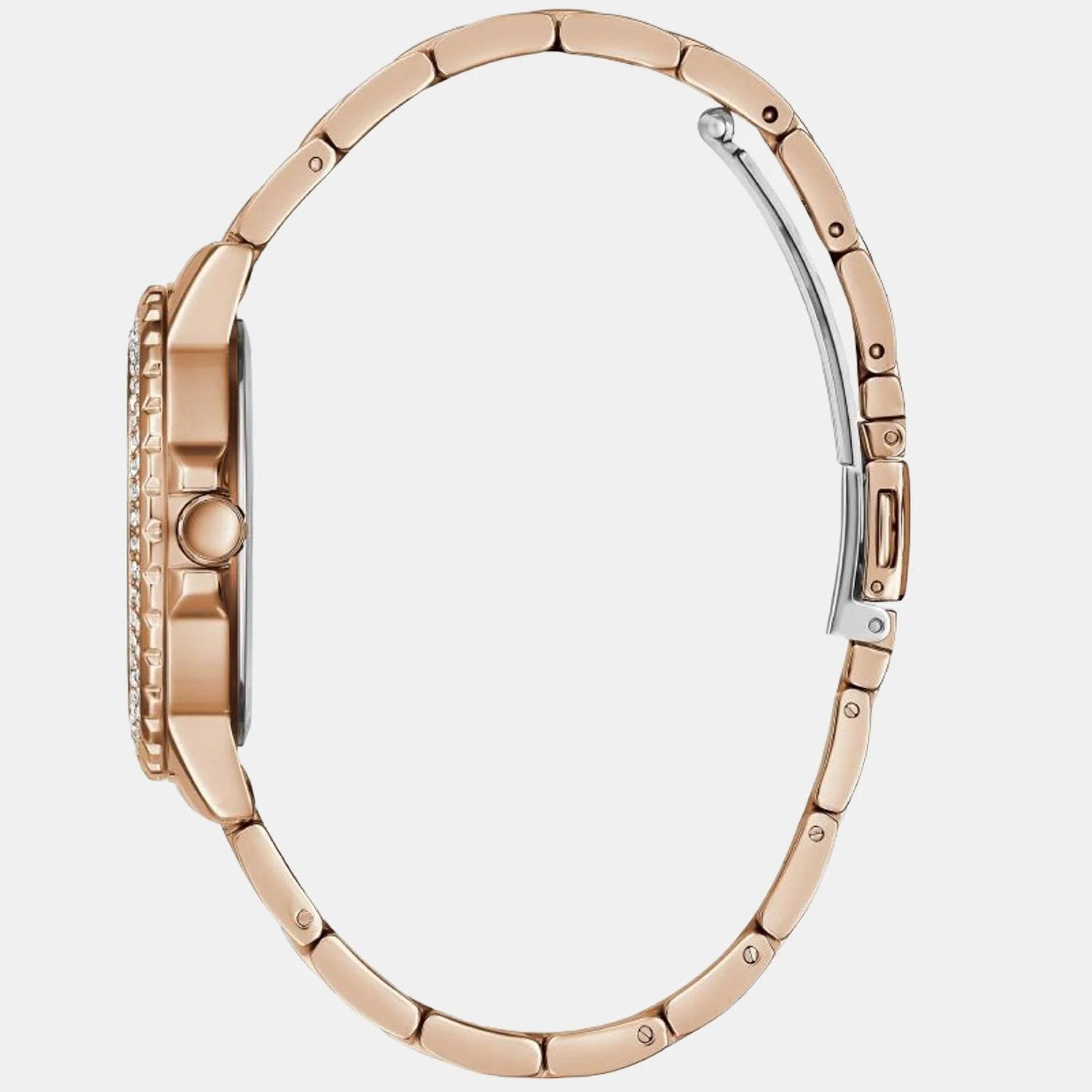 Crwon Jewel Women Quartz Rose Gold Dial Chronograph Stainless Steel Watch GW0410L3 - Image 2