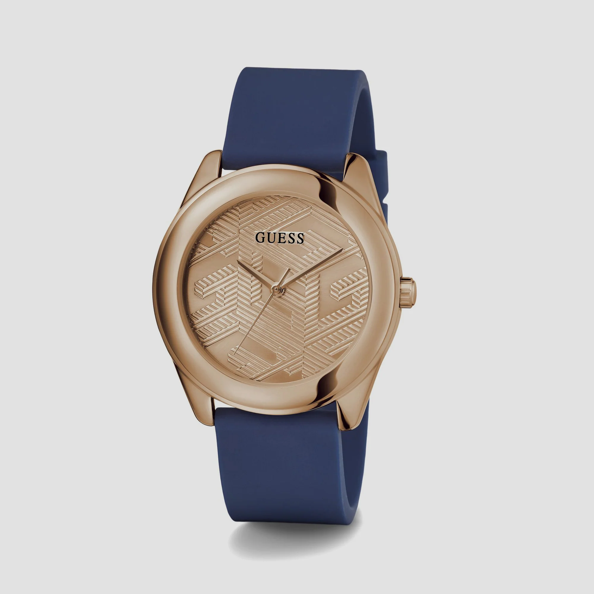 Cubed Women Quartz Rose Gold Dial Analog Silicone Watch GW0665L2 - Image 7