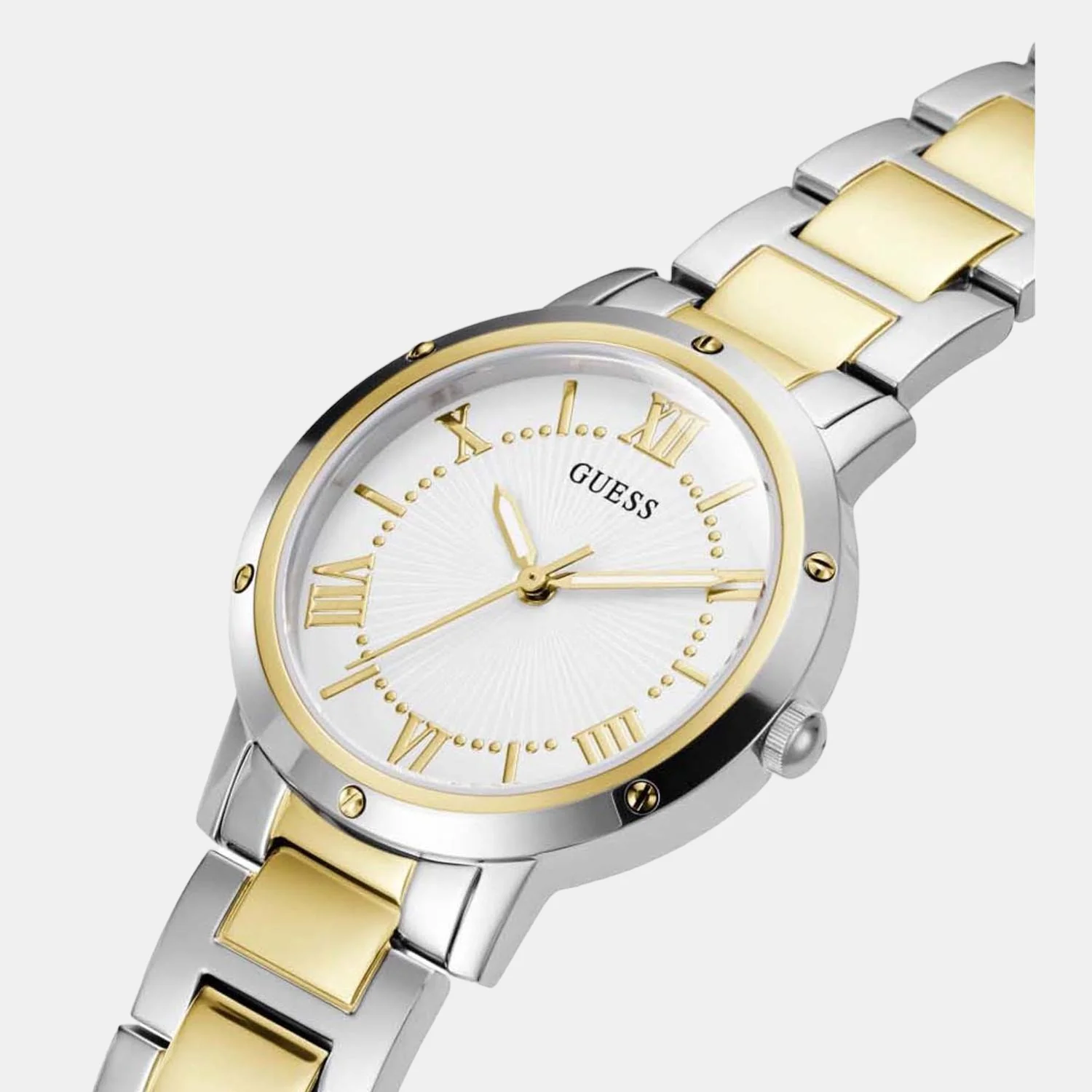 Dawn Women Quartz White Dial Analog Stainless Steel Watch GW0404L2 - Image 2