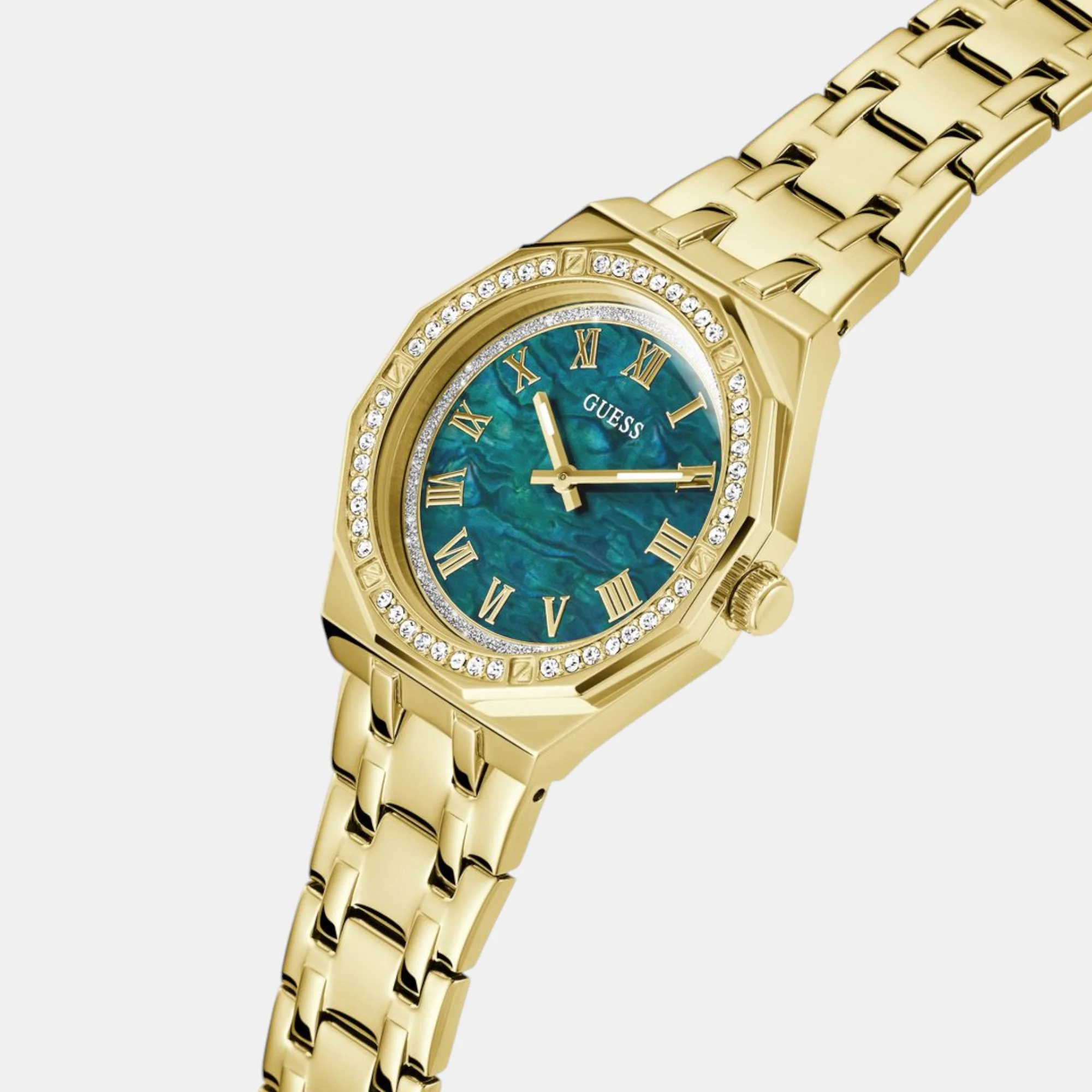 Desire Women Quartz Green Dial Analog Stainless Steel Watch GW0770L2 - Image 2