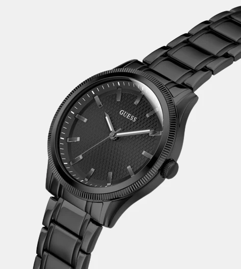 Dex Men Quartz Black Dial Analog Stainless Steel Watch GW0626G3 - Image 5