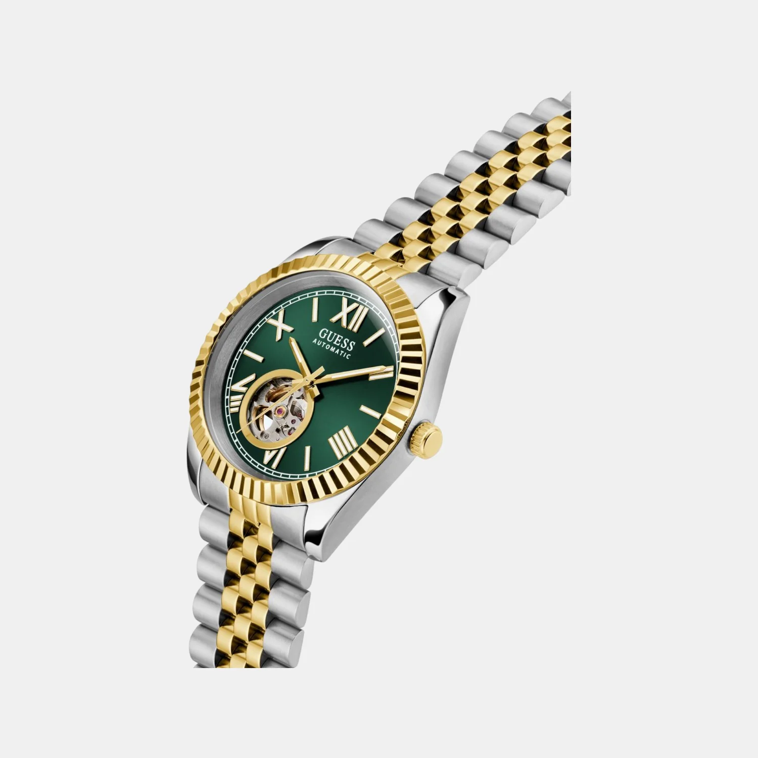 Dress Men Automatic Green Dial Analog Recycled Steel Watch GW0984G4 - Image 3