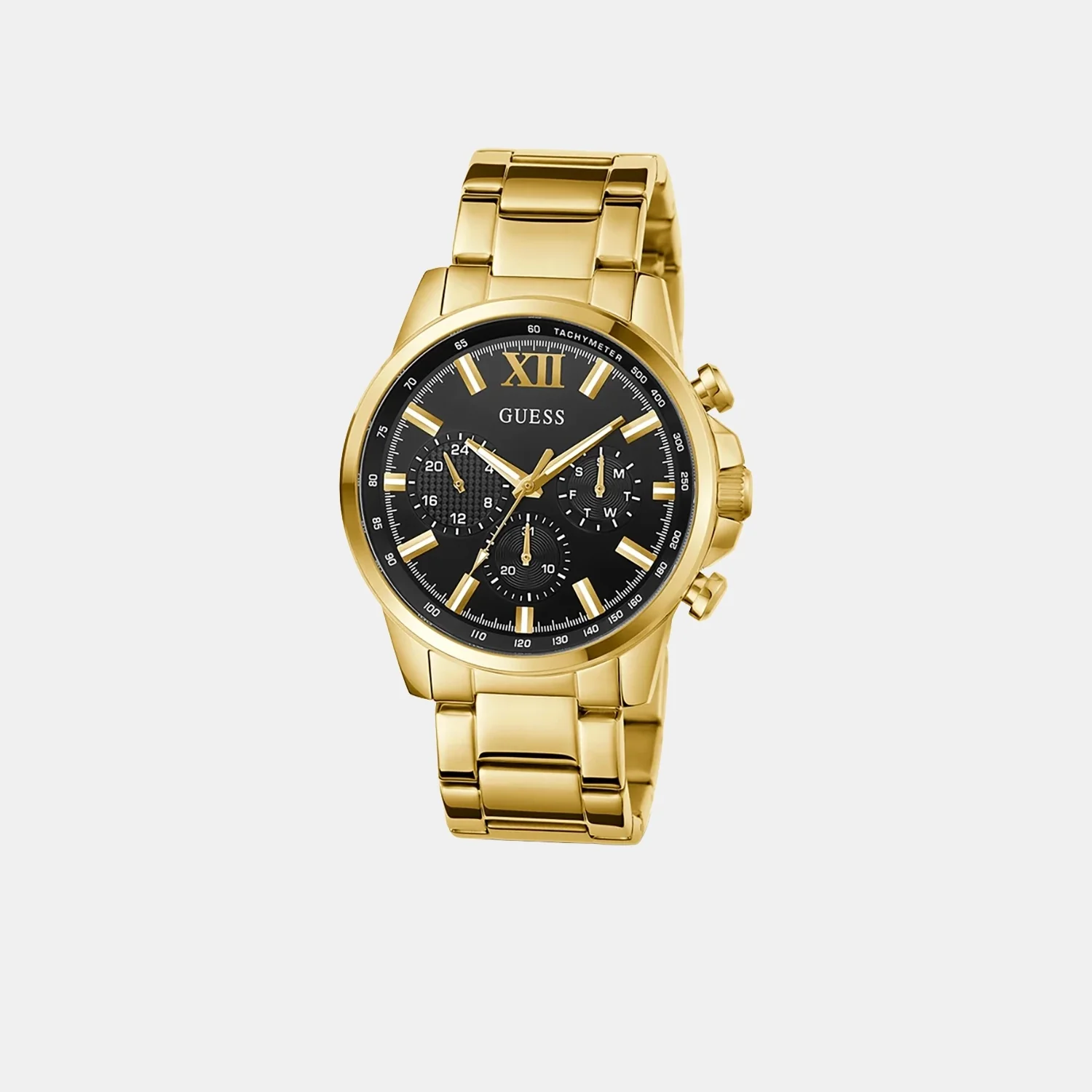 Dress Men Quartz Black Dial Chronograph Stainless Steel Watch GW0900G3 - Image 2