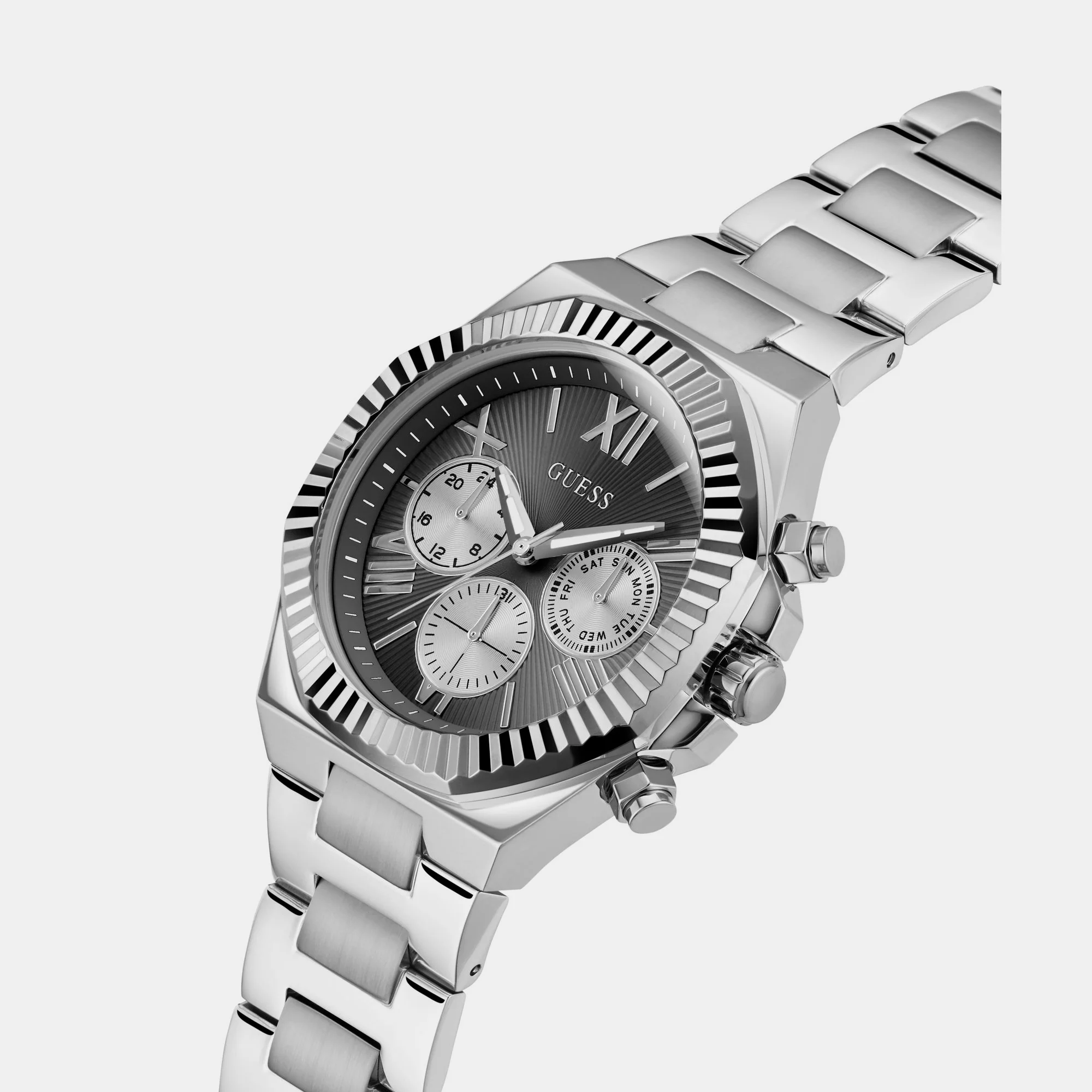 Dress Men Quartz Black Dial Multi-Function Stainless Steel Watch GW0703G1 - Image 4