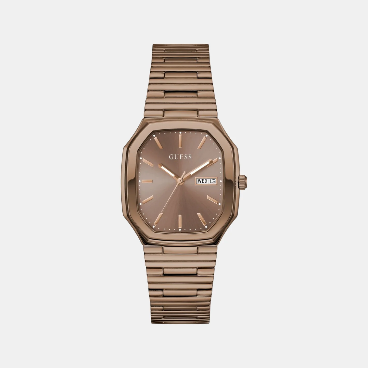 Dress Men Quartz Bronze Dial Analog Recycled Steel Watch GW0978G3