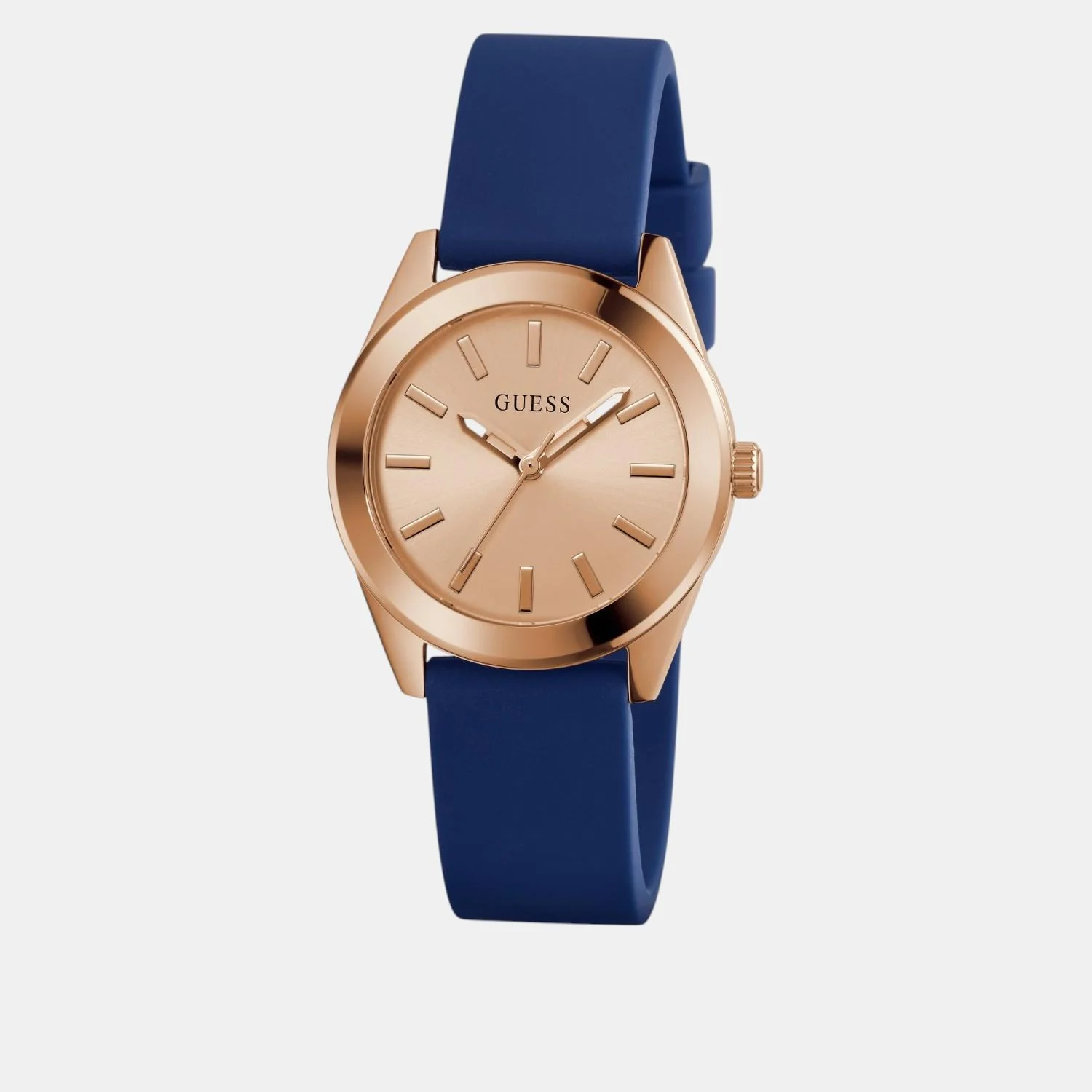 Dress Women Quartz Rose Gold Dial Analog Silicone Watch GW0855L1 - Image 3