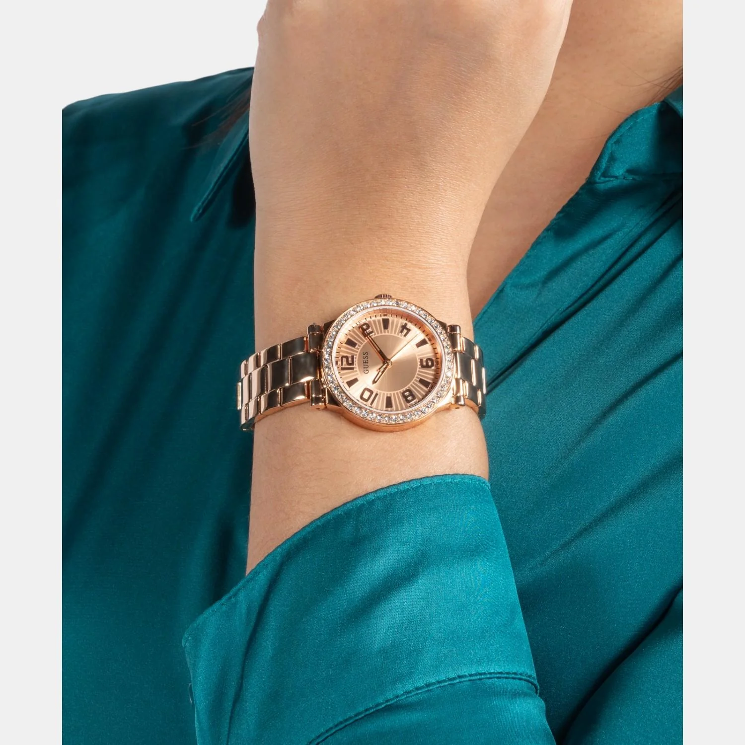 Dress Women Quartz Rose Gold Dial Analog Stainless Steel Watch GW0686L3 - Image 7