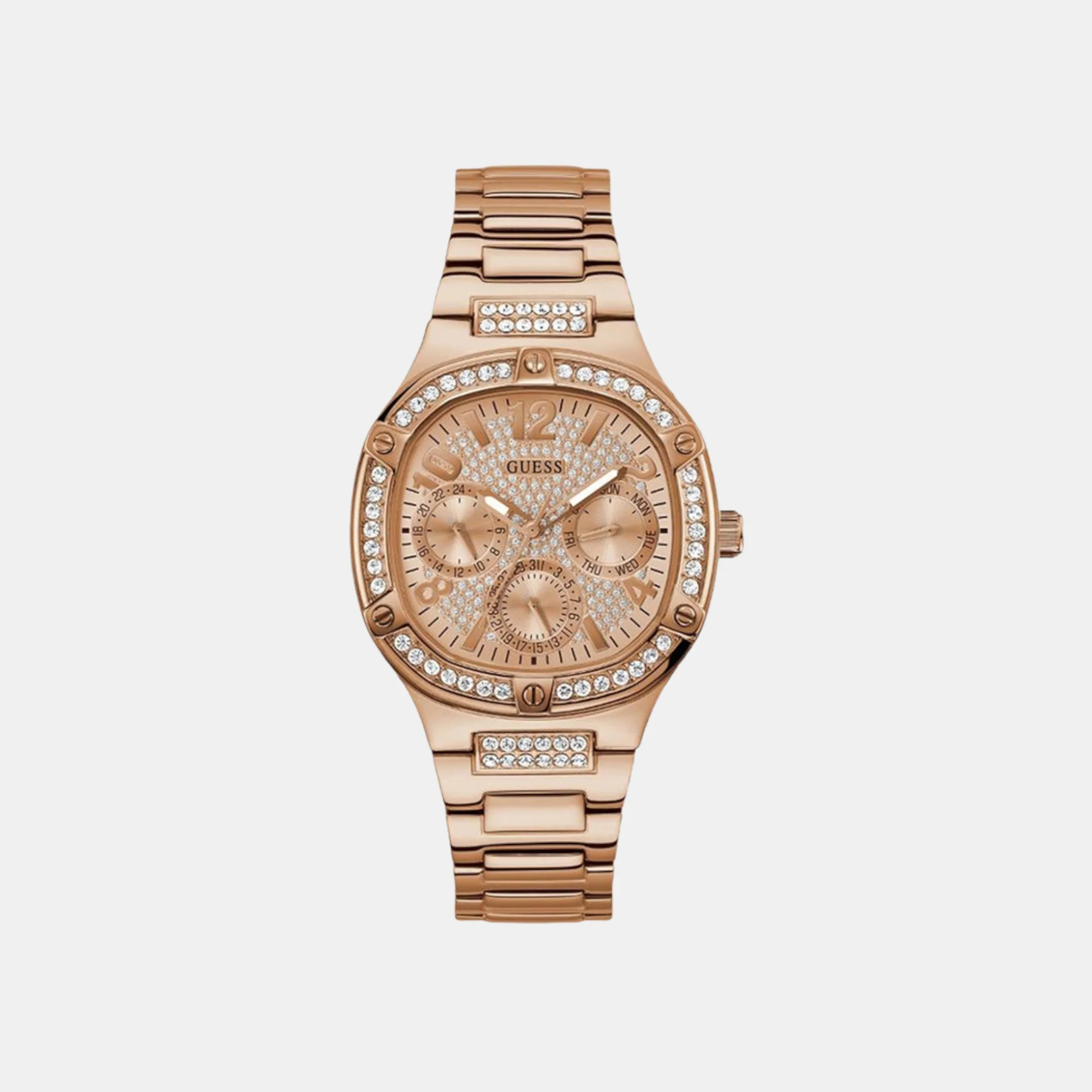 Duchess Women Quartz Rose Gold Dial Chronograph Stainless Steel Watch GW0558L3
