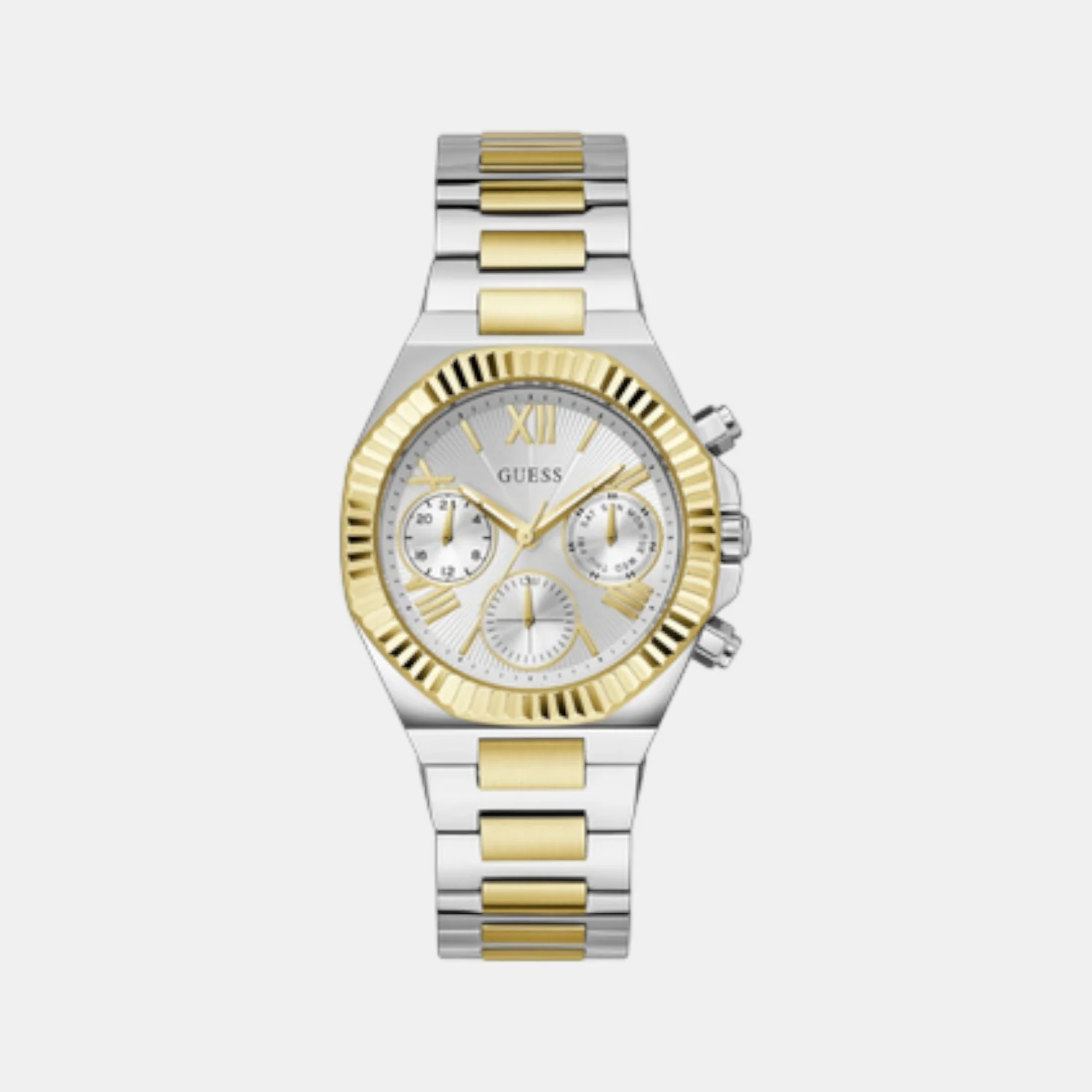 Equality Women Quartz Silver Dial Chronograph Stainless Steel Watch GW0769L3