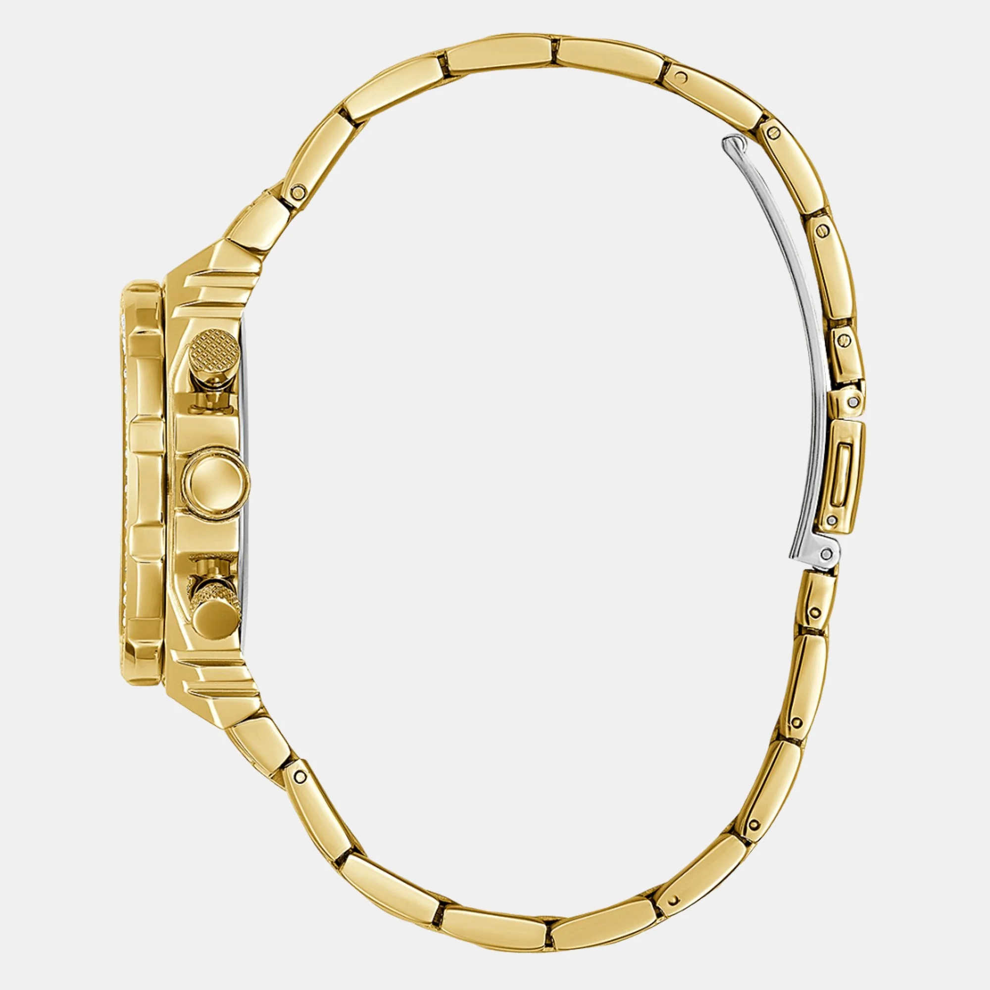 Fusion Women Quartz Gold Dial Chronograph Stainless Steel Watch GW0552L2 - Image 2