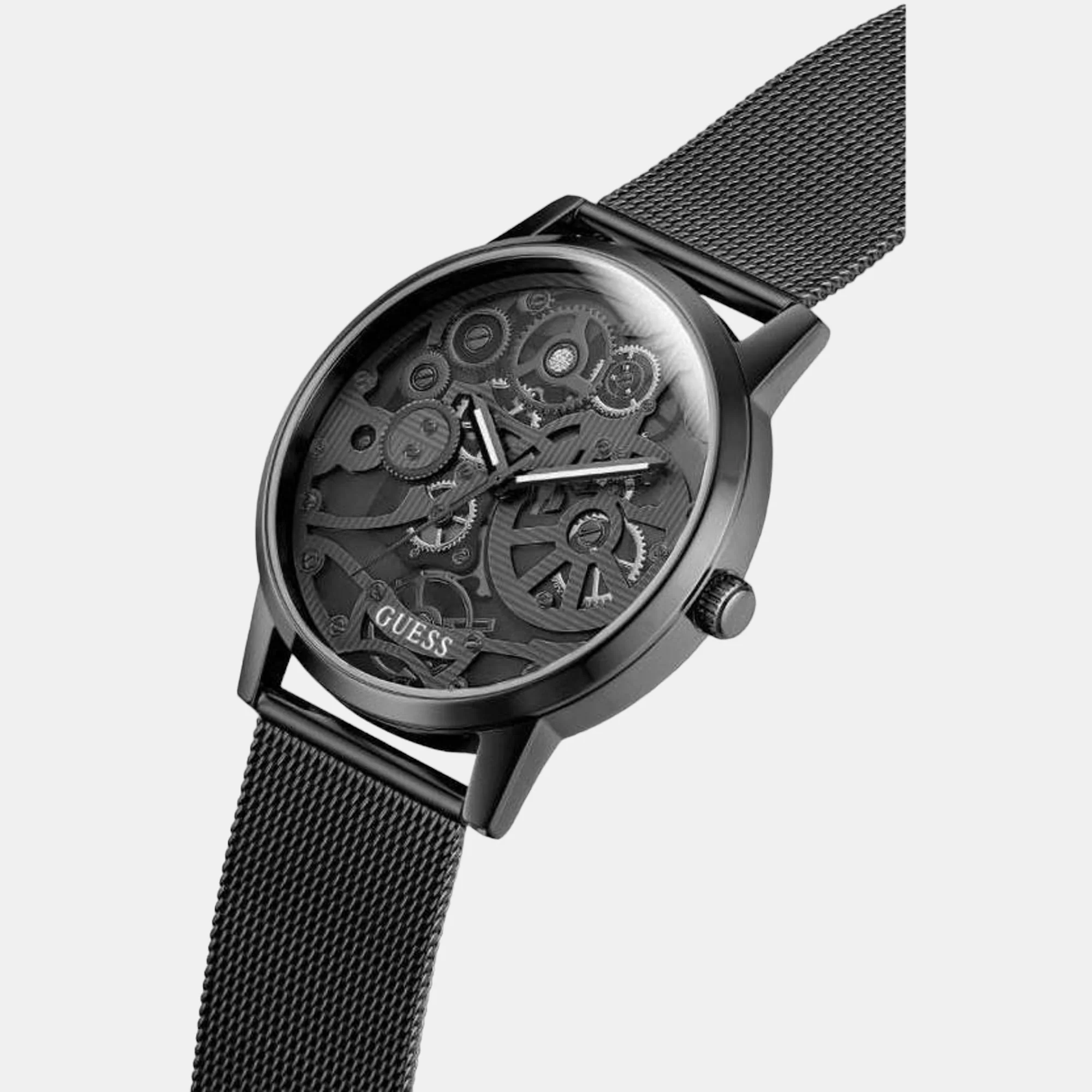 Gadget Men Quartz Black Dial Analog Stainless Steel Watch GW0538G3 - Image 4