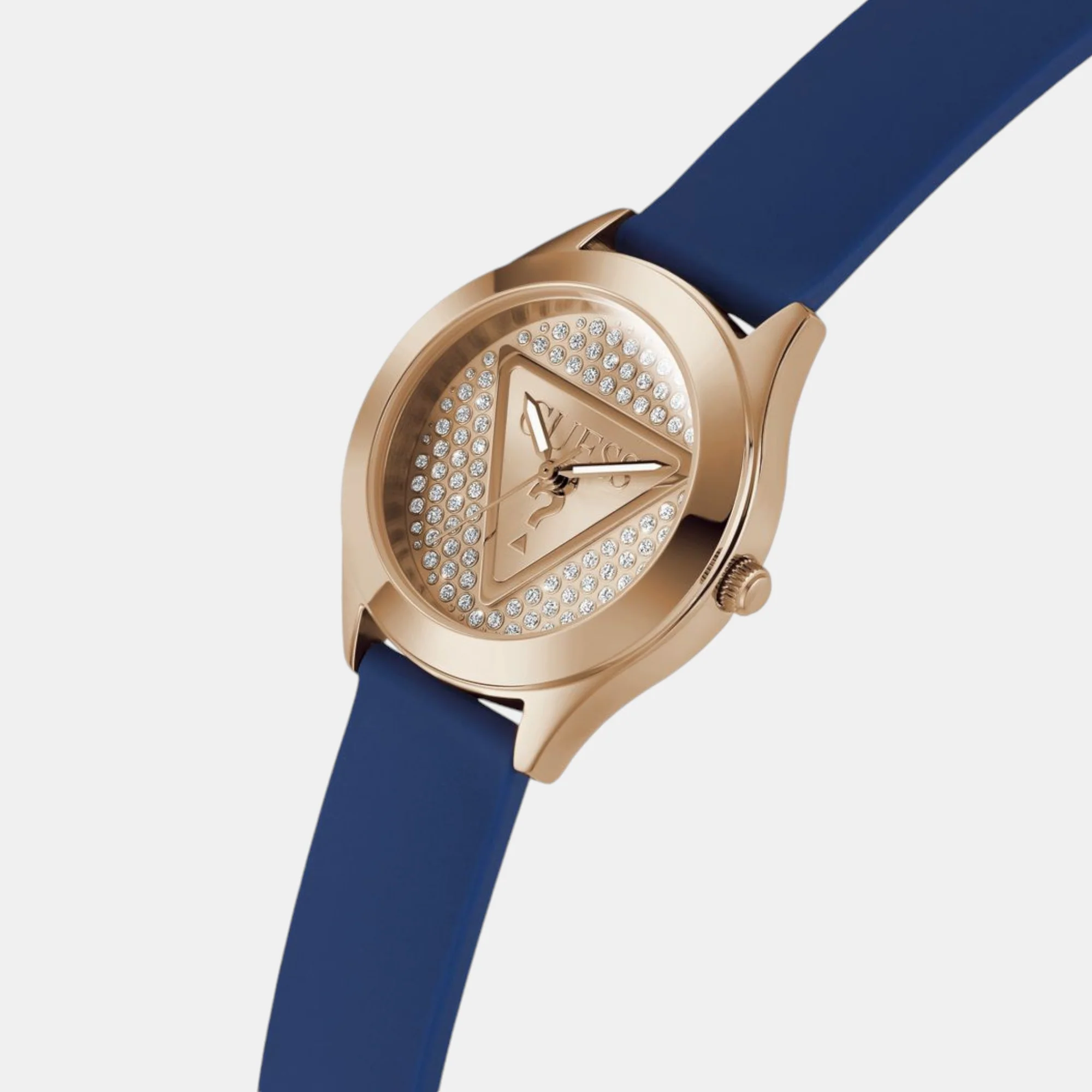 Glitz Women Quartz Rose Gold Dial Analog Silicone Watch GW0745L4 - Image 4