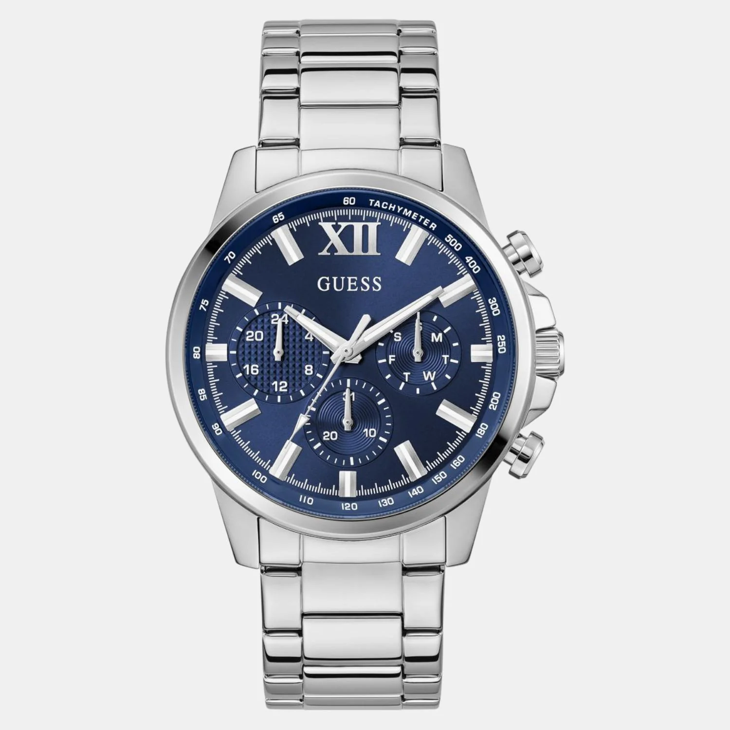 Guess Dress Men Quartz Blue Dial Chronograph Stainless Steel Watch GW0900G4 - Image 3