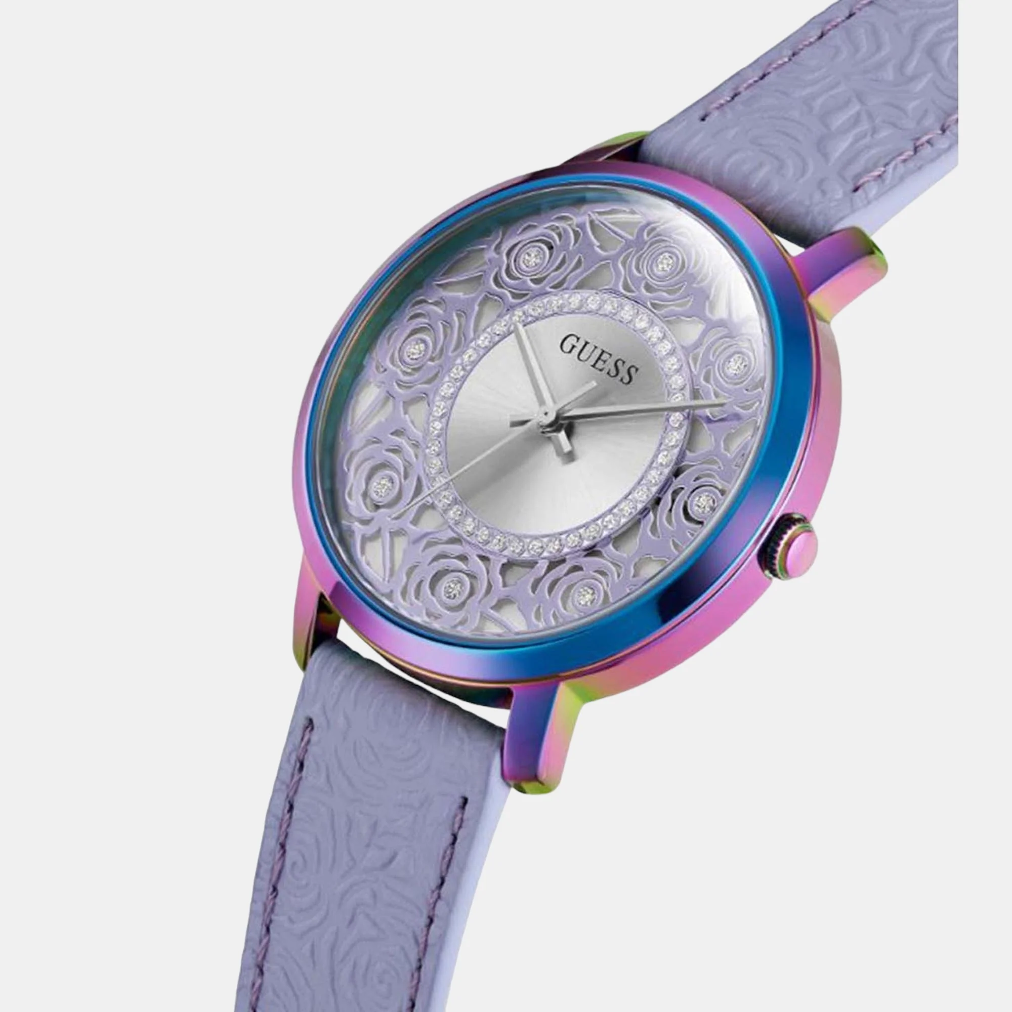 Guess Trend Women Quartz Blue Dial Analog Leather Watch GW0529L4 - Image 4