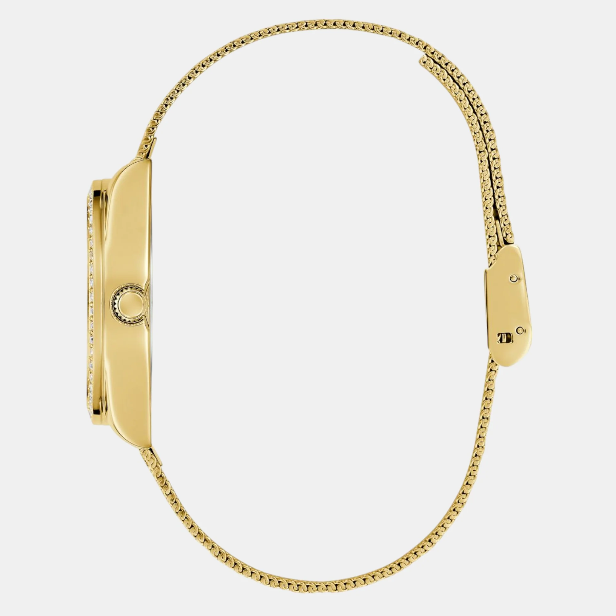 Guess Trend Women Quartz Champagne Dial Analog Mesh Watch GW0748L2 - Image 5
