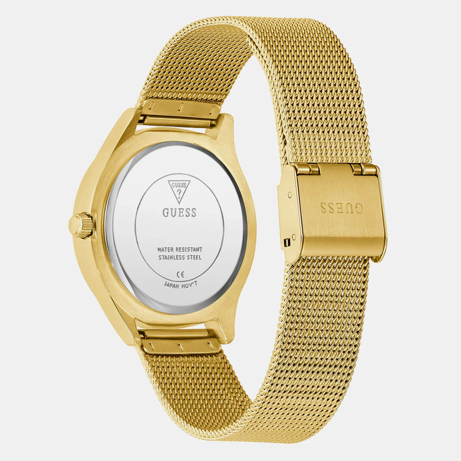 Guess Trend Women Quartz Champagne Dial Analog Mesh Watch GW0835L2 - Image 5