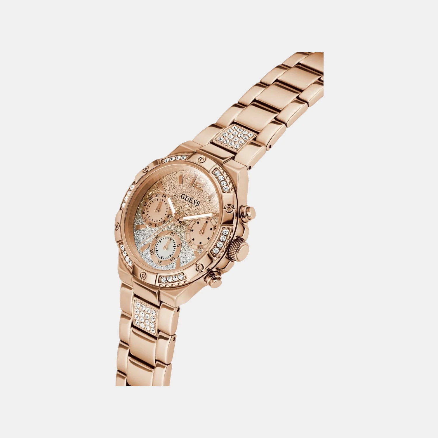 Harlow Women Quartz Dual Tone Dial Multi-Function Stainless Steel Watch GW0950L4 - Image 6