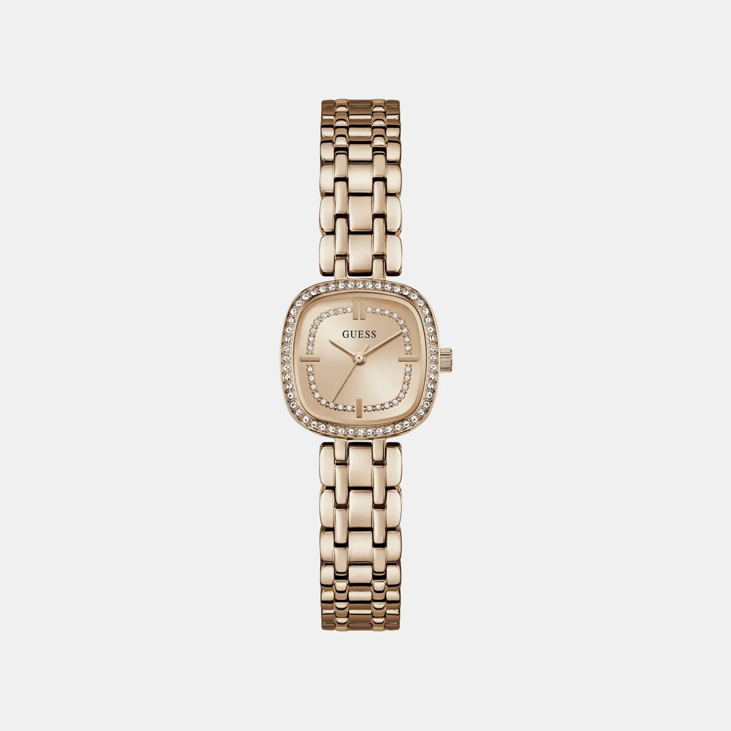 Hazel Women Quartz Rose Gold Dial Analog Stainless Steel Watch GW1018L4