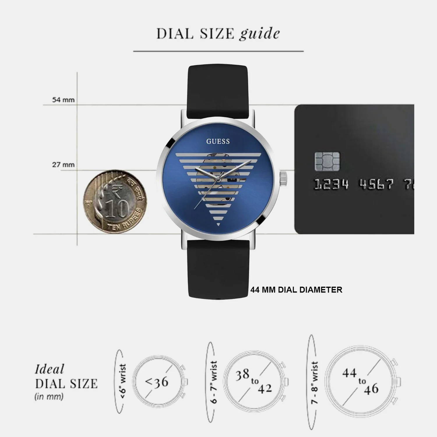 Idol Men Quartz Blue Dial Analog Silicone Watch GW0503G2 - Image 8