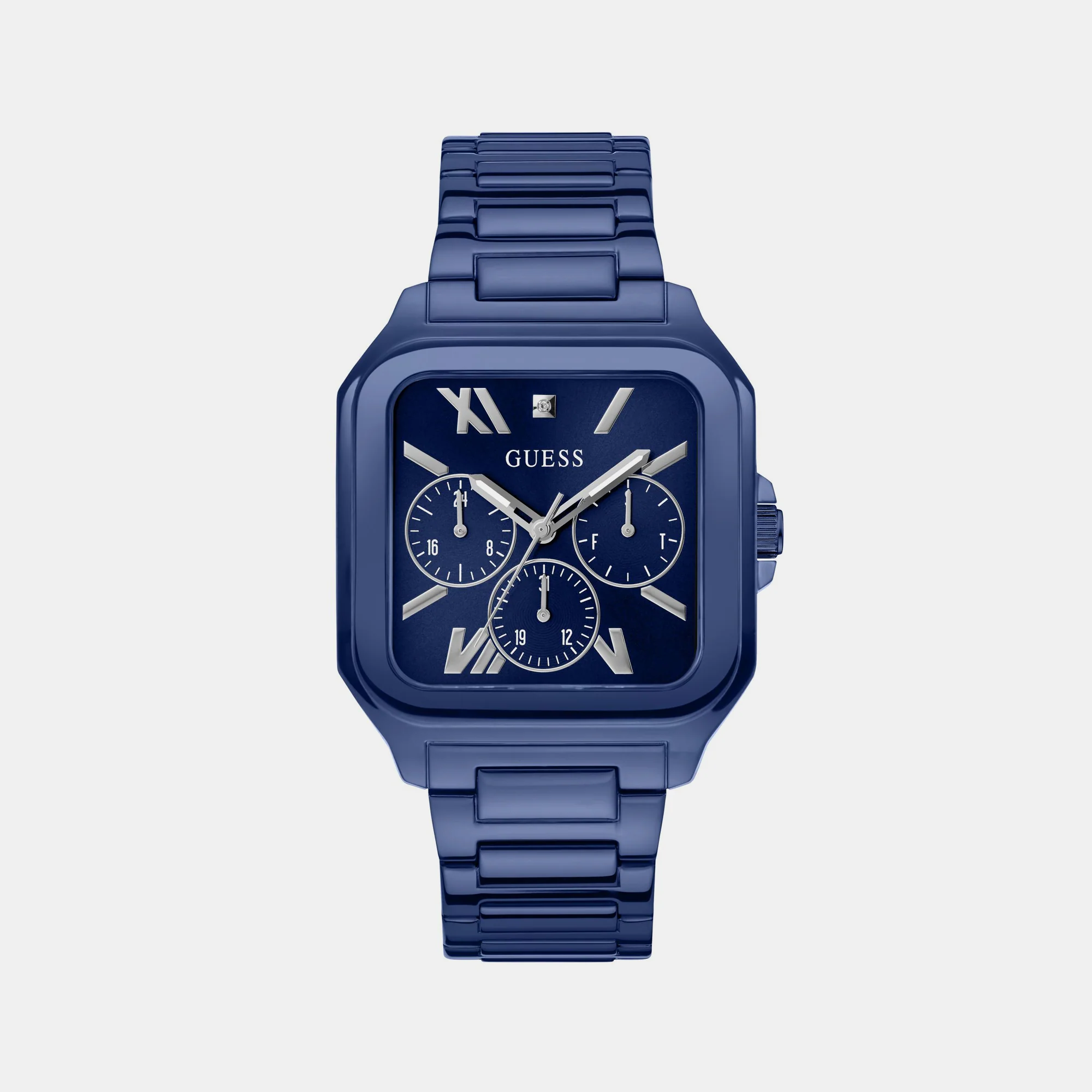 Integrity Men Quartz Blue Dial Chronograph Stainless Steel Watch GW0631G3