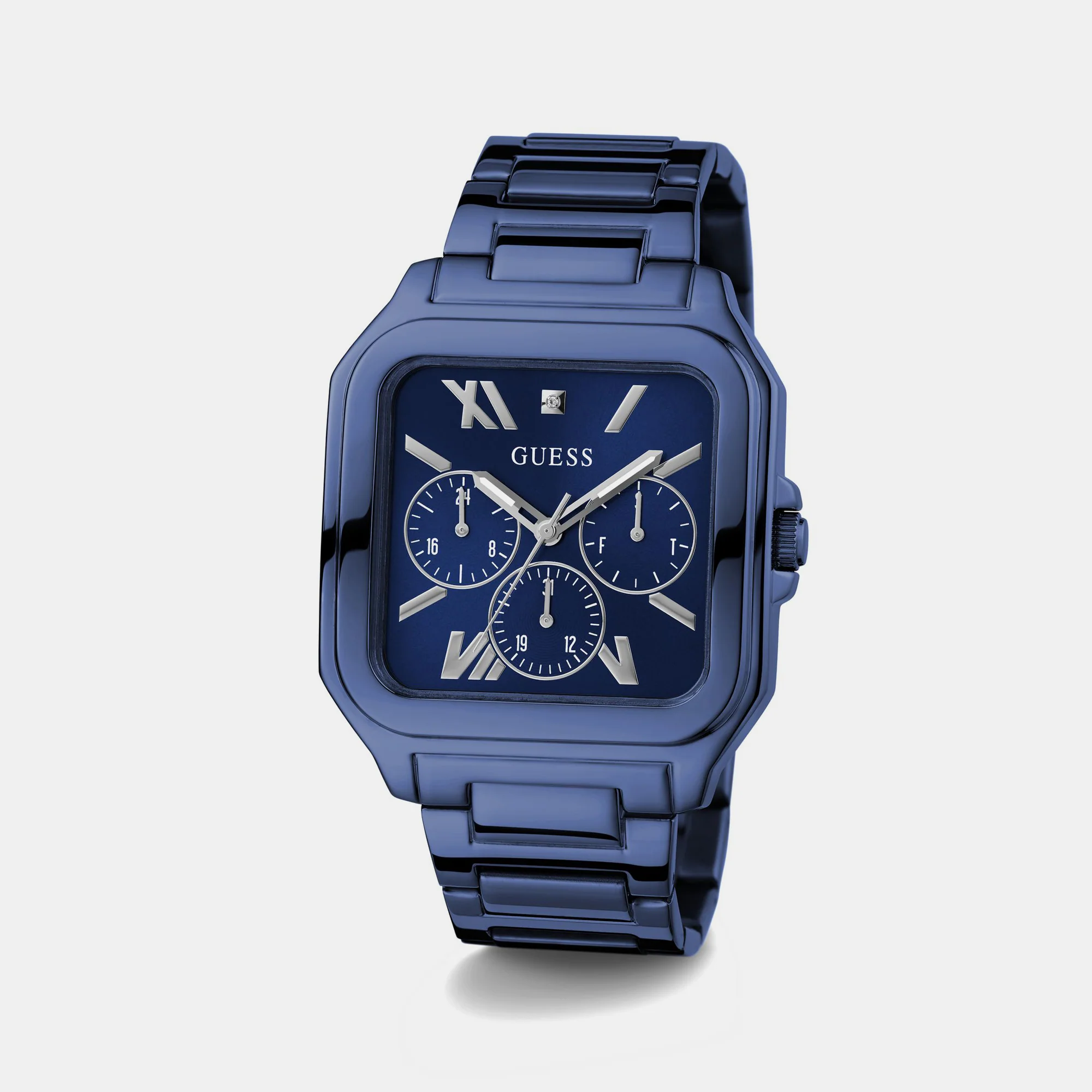 Integrity Men Quartz Blue Dial Chronograph Stainless Steel Watch GW0631G3 - Image 4