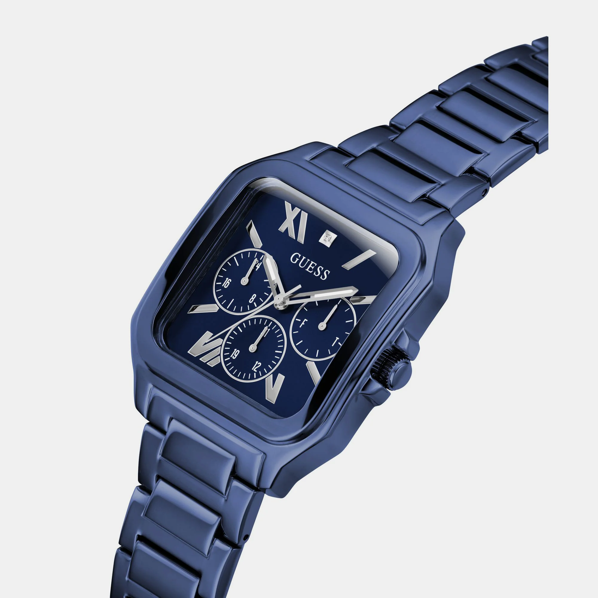 Integrity Men Quartz Blue Dial Chronograph Stainless Steel Watch GW0631G3 - Image 5
