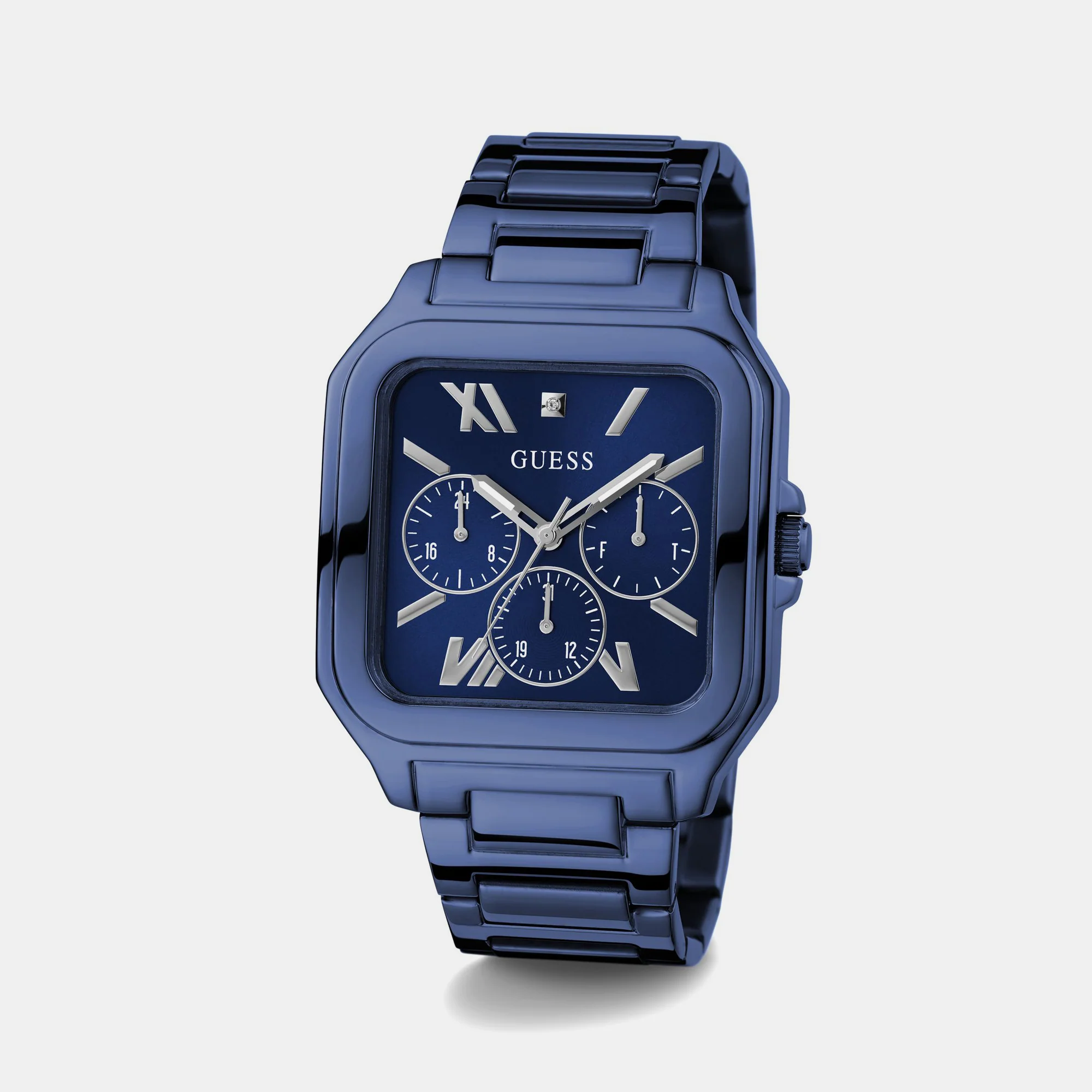 Integrity Men Quartz Blue Dial Chronograph Stainless Steel Watch GW0631G3 - Image 6