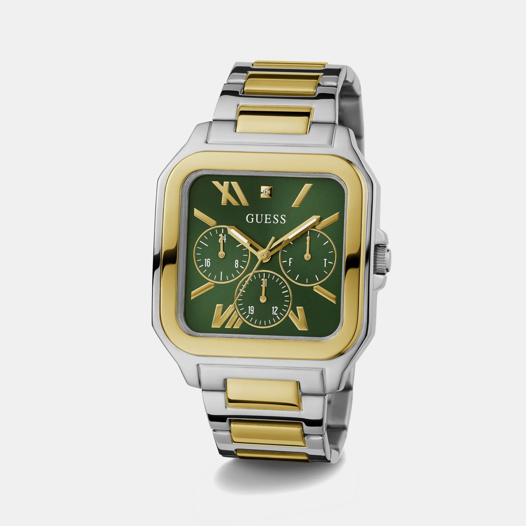 Integrity Men Quartz Green Dial Chronograph Stainless Steel Watch GW0631G1 - Image 4