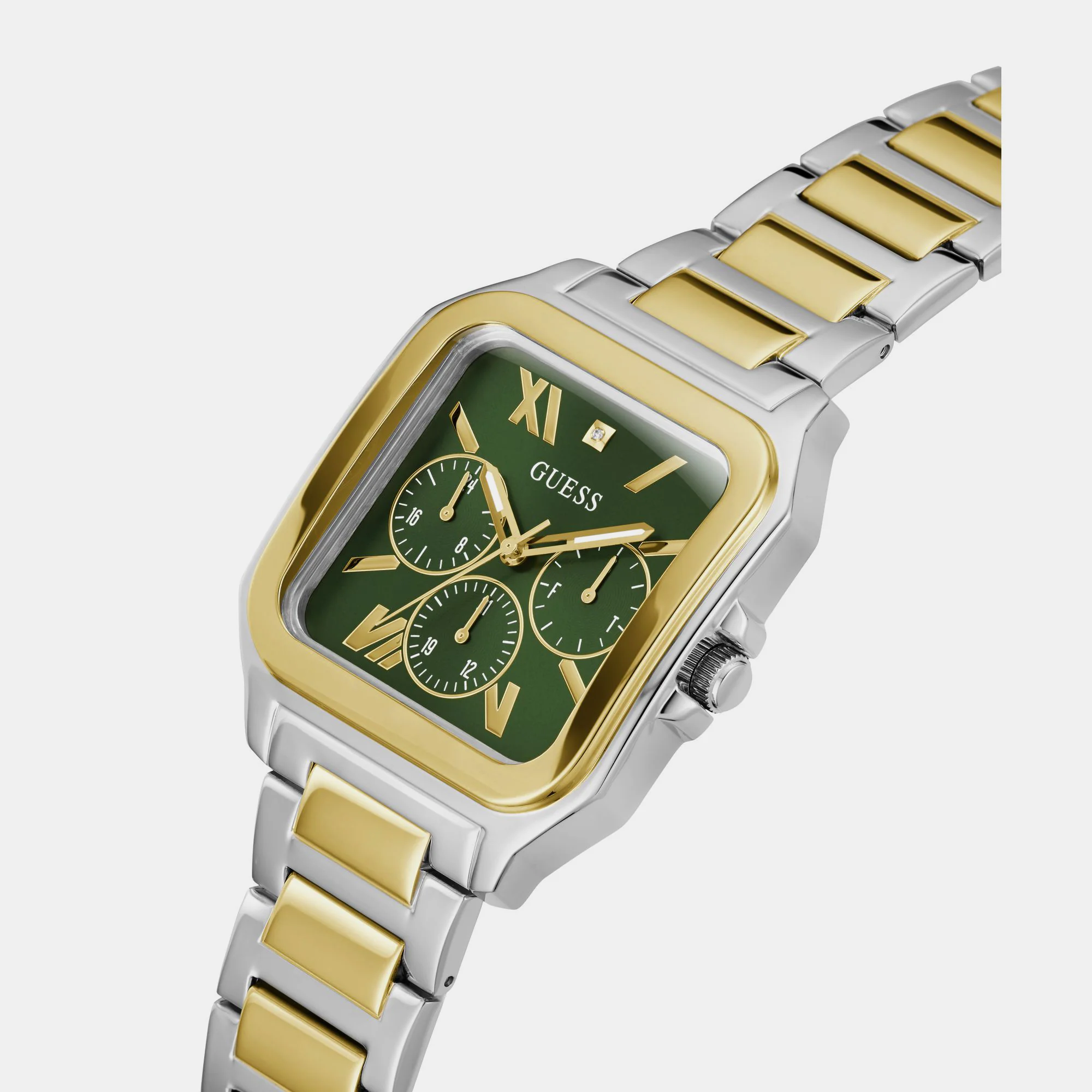 Integrity Men Quartz Green Dial Chronograph Stainless Steel Watch GW0631G1 - Image 5