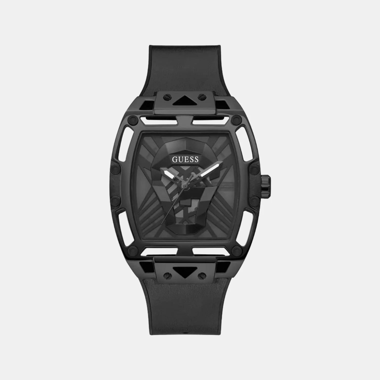 Legend Men Quartz Black Dial Analog Silicone Watch GW0500G2