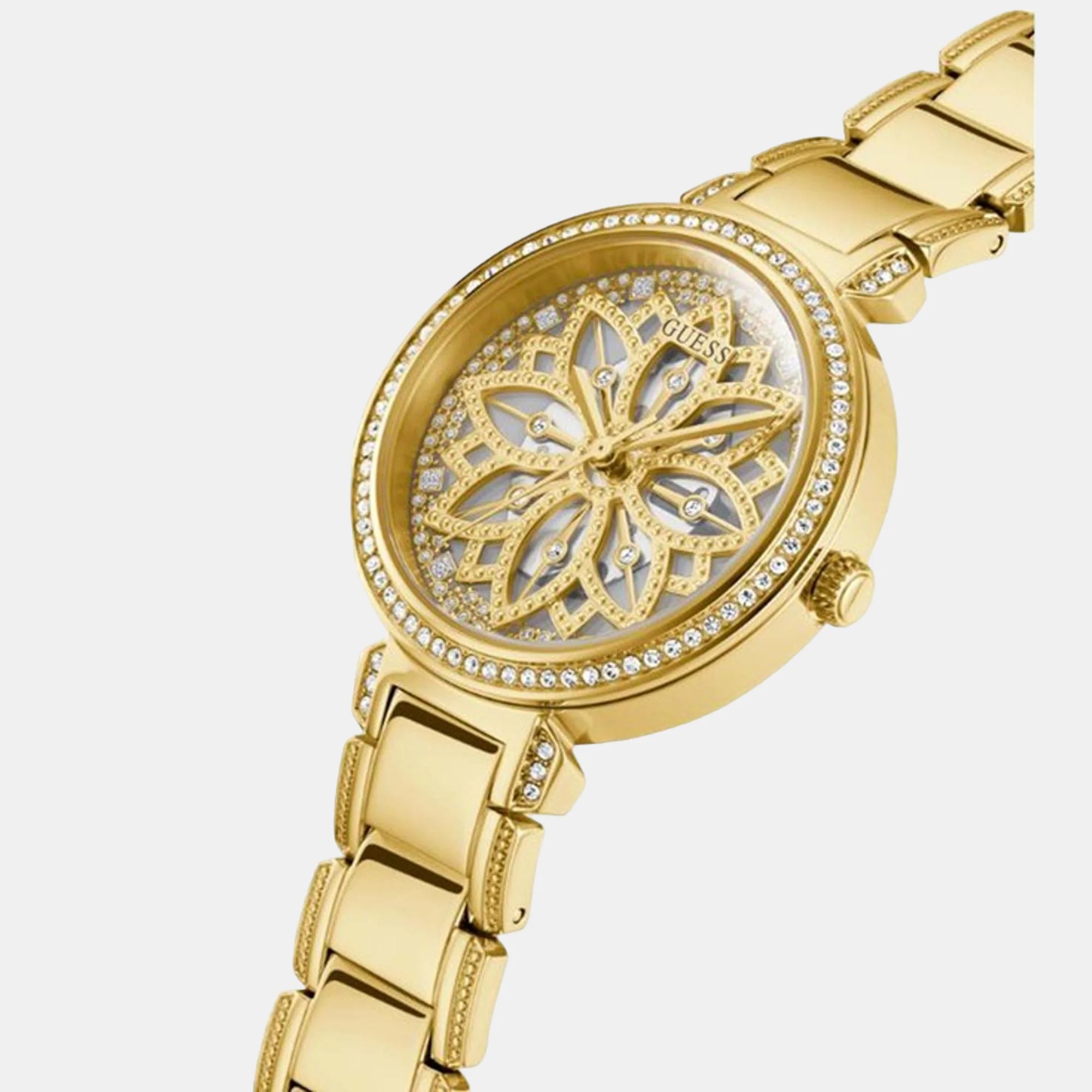 Lily Women Quartz Gold Dial Analog Stainless Steel Watch GW0528L2 - Image 3