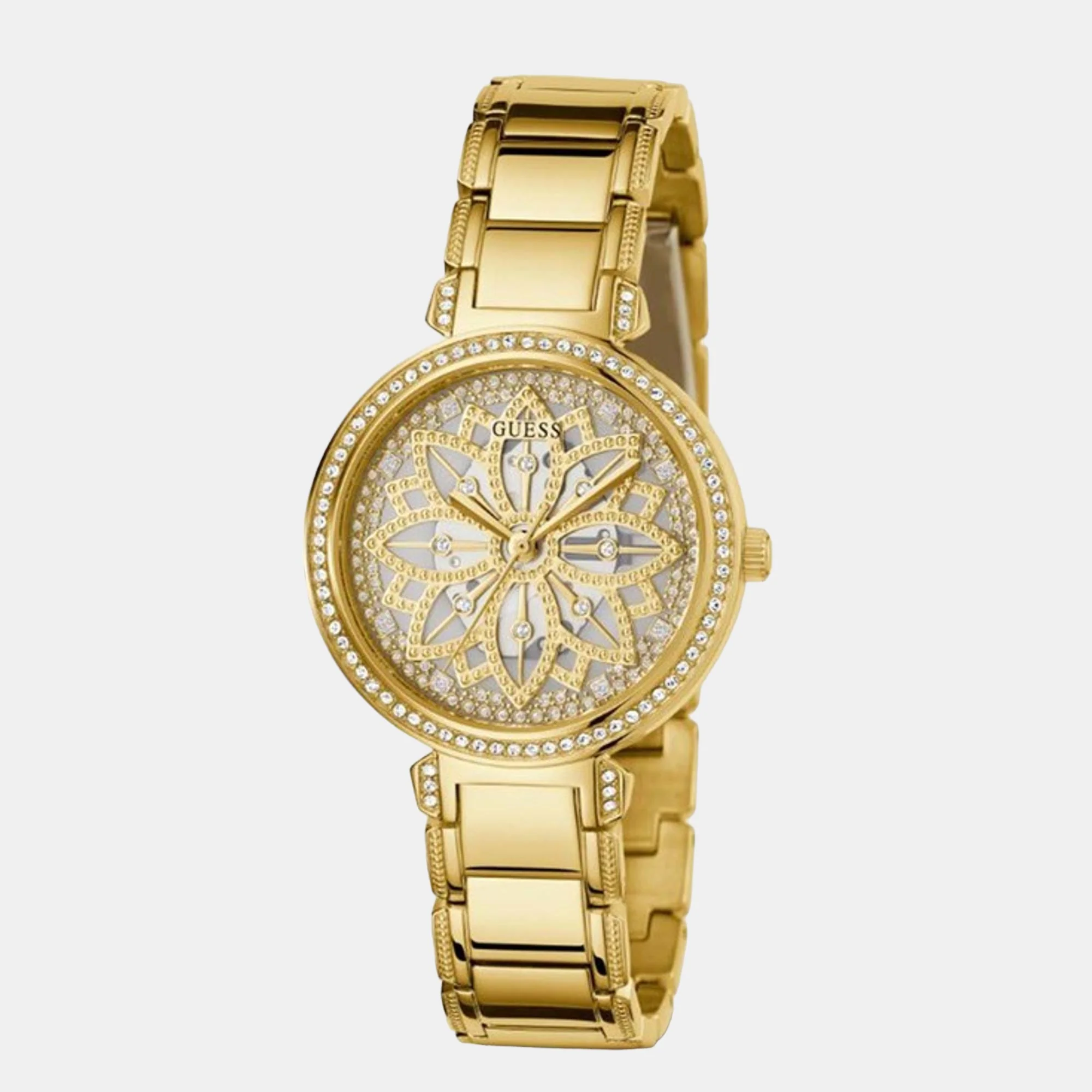 Lily Women Quartz Gold Dial Analog Stainless Steel Watch GW0528L2 - Image 5
