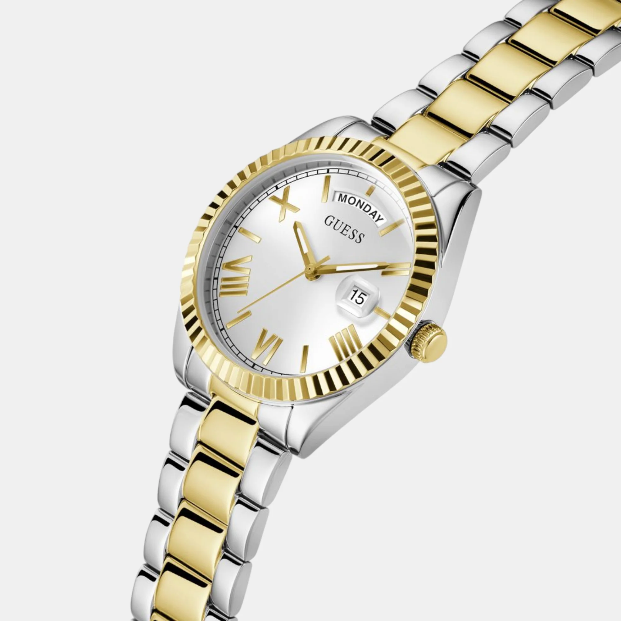 Luna Women Quartz White Dial Analog Stainless Steel Watch GW0308L6 - Image 4