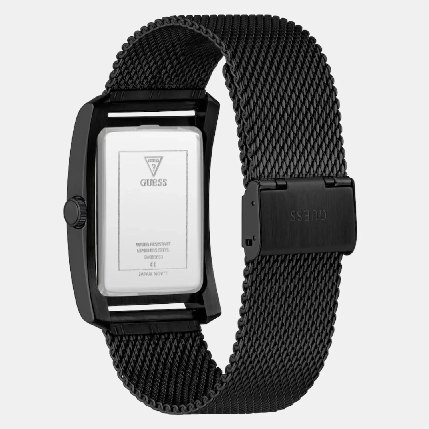 Men Quartz Black Dial Analog Mesh Watch GW0898G3 - Image 5