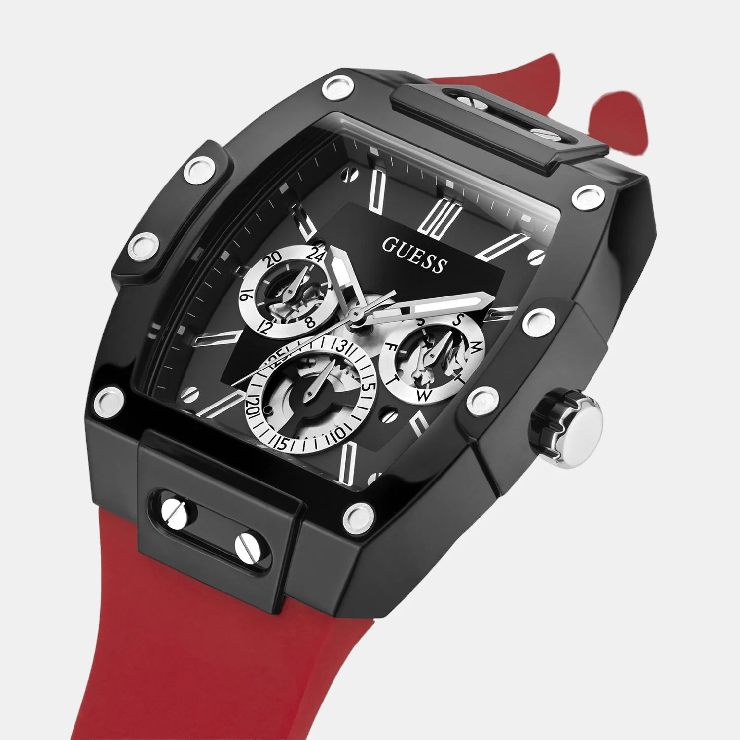 Men Quartz Black Dial Analog Silicone Watch GW0203G4 - Image 4