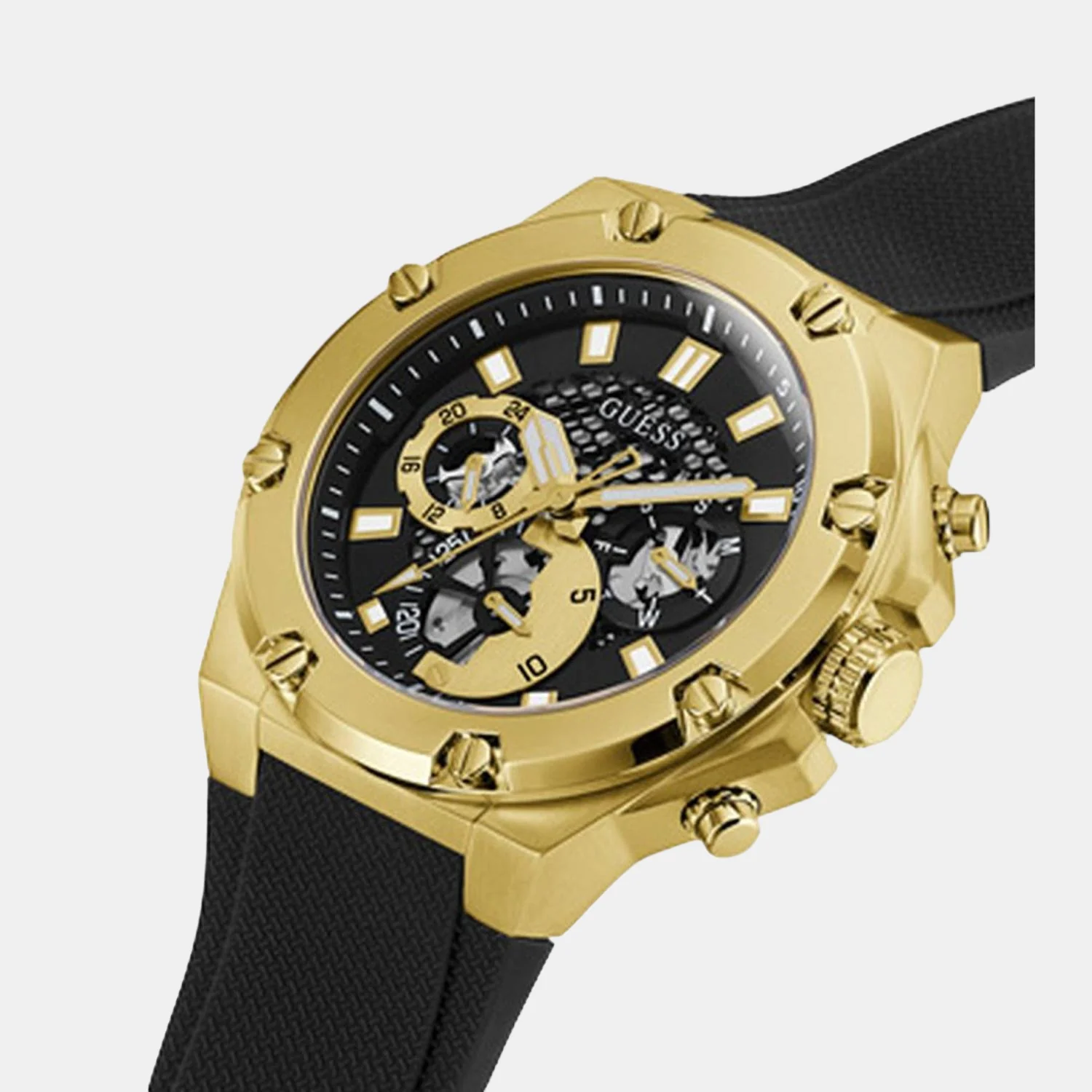 Men Quartz Black Dial Analog Silicone Watch GW0334G2 - Image 5