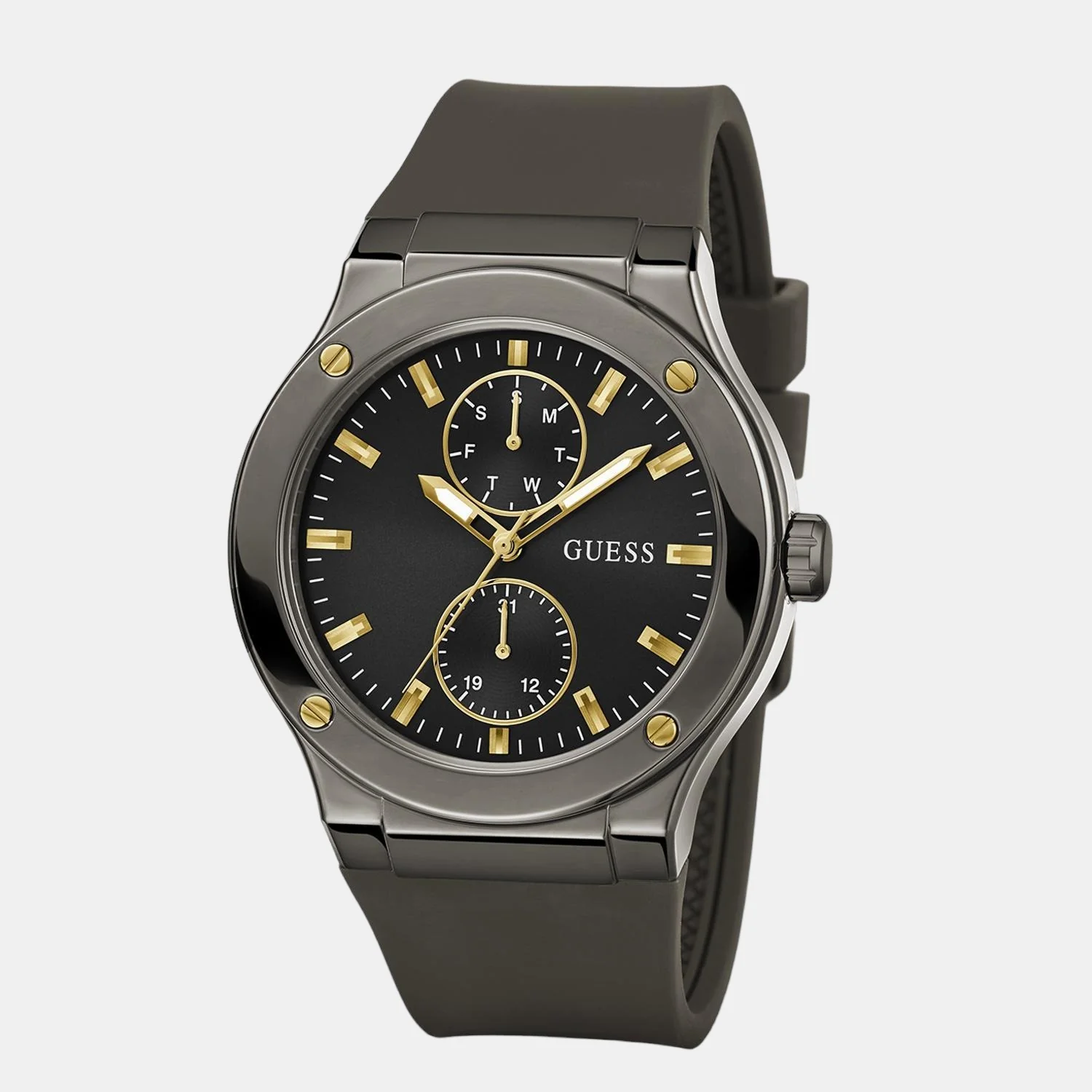 Men Quartz Black Dial Analog Silicone Watch GW0491G1 - Image 5