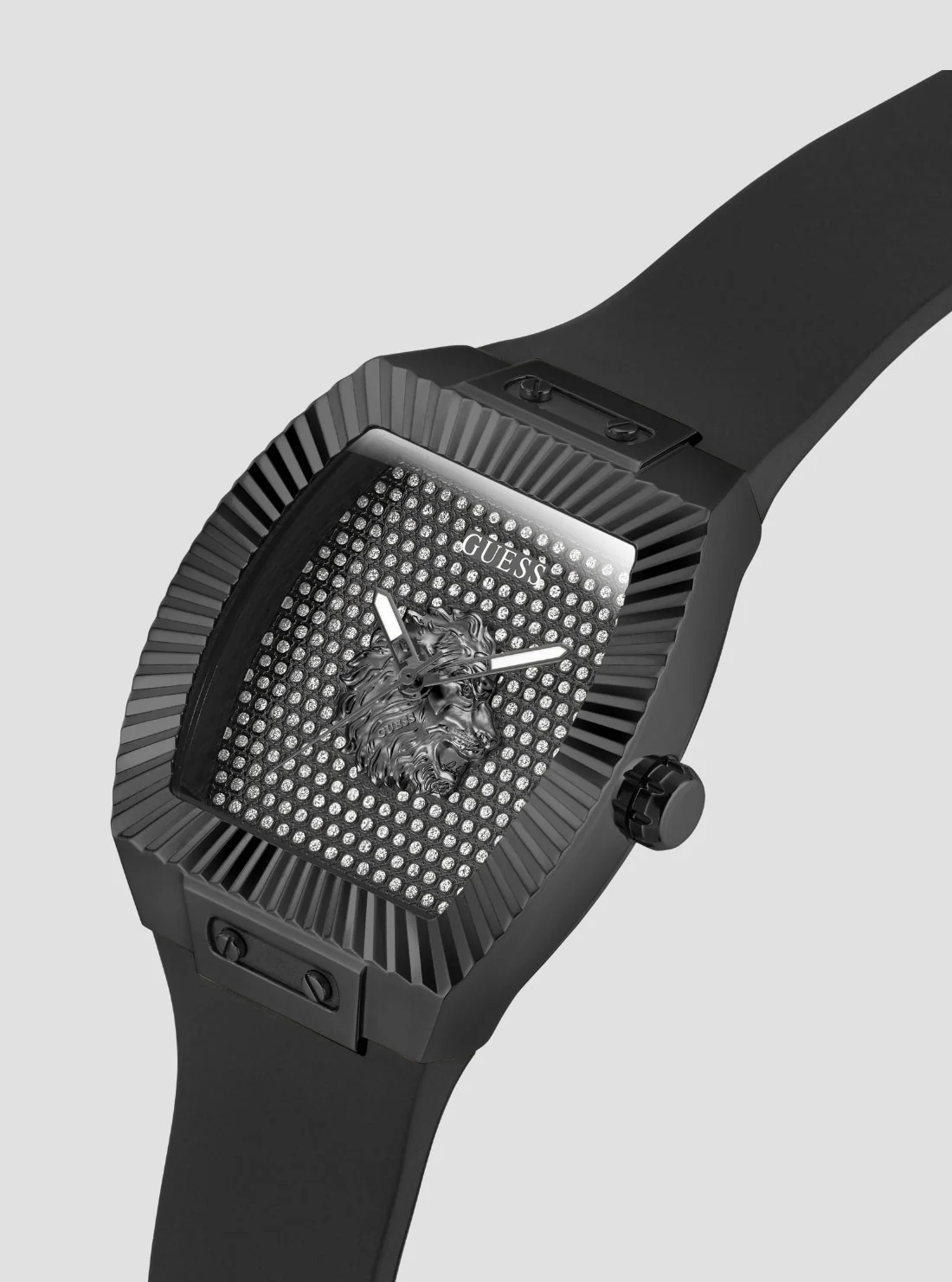 Men Quartz Black Dial Analog Silicone Watch GW1066G3 - Image 3