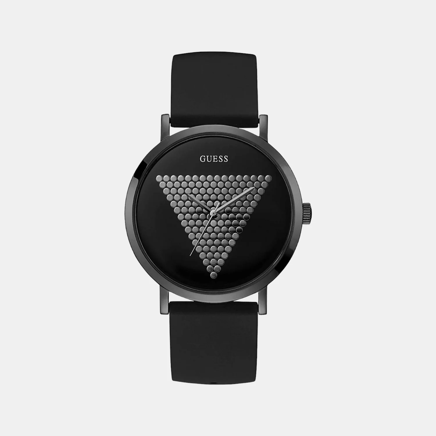 Men Quartz Black Dial Analog Silicone Watch W1161G2