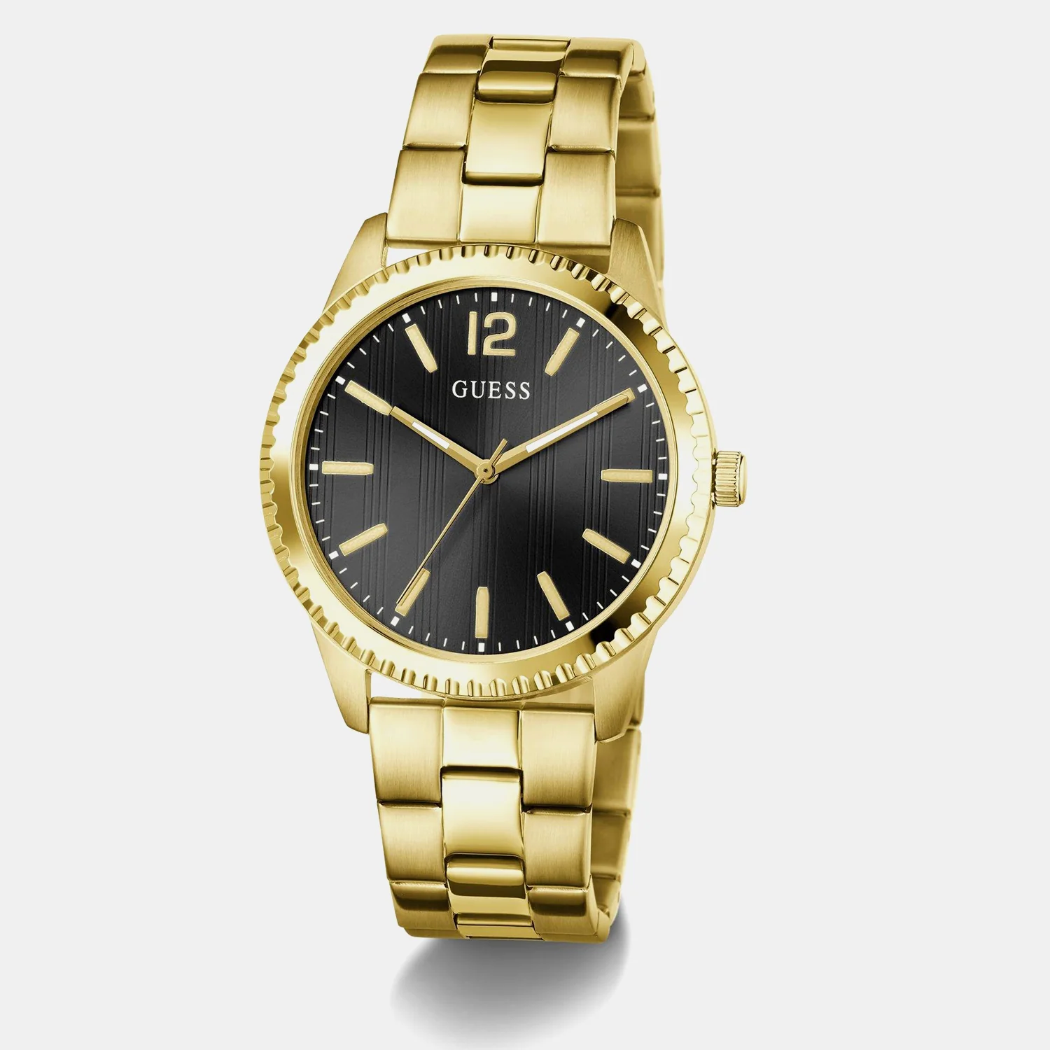 Men Quartz Black Dial Analog Stainless Steel Watch GW1062G2 - Image 3