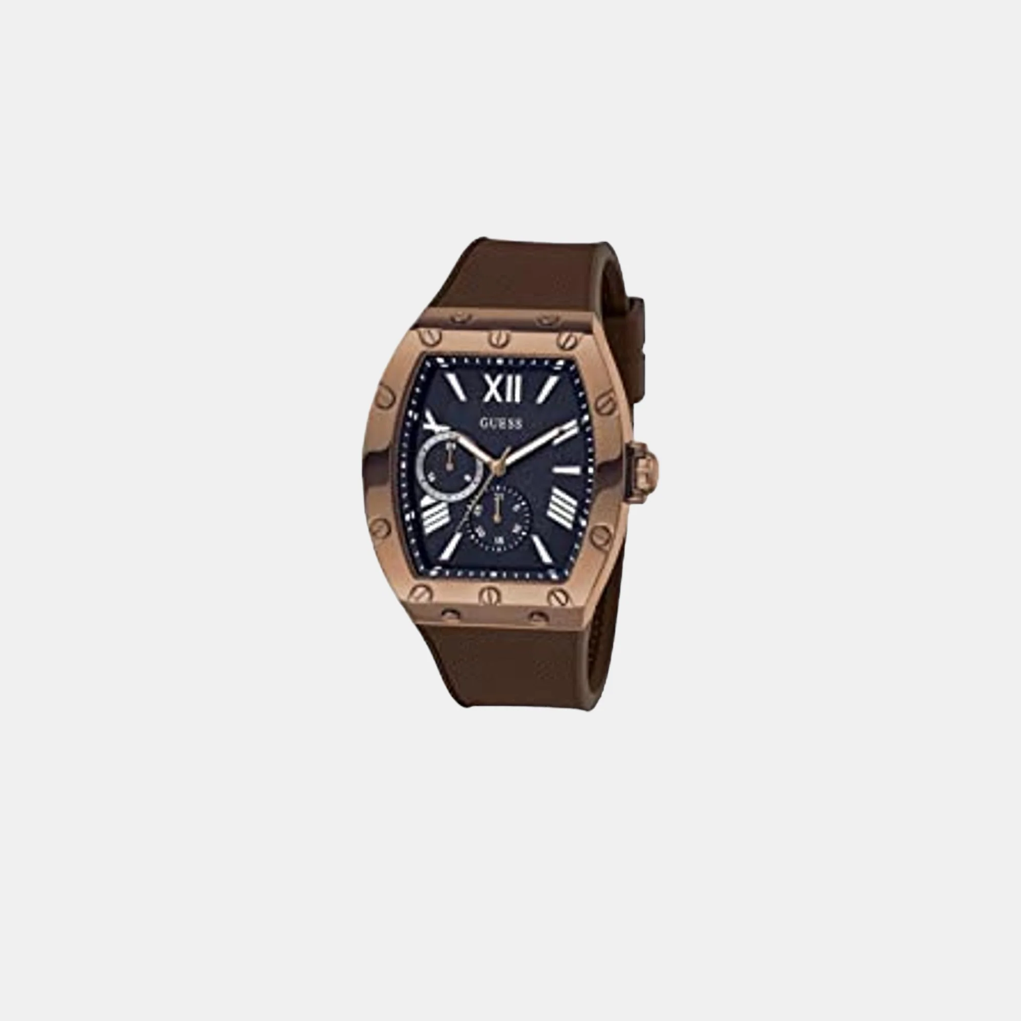 Men Quartz Black Dial Chronograph Leather Watch GW0568G1 - Image 4